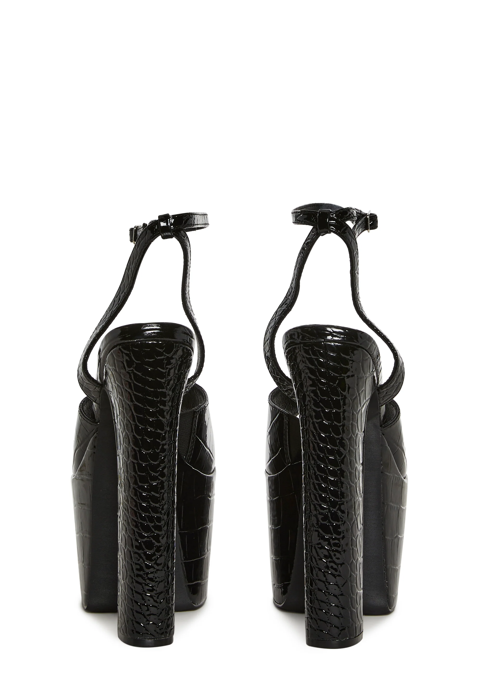 Devour Croc Platform Heels - Image 4