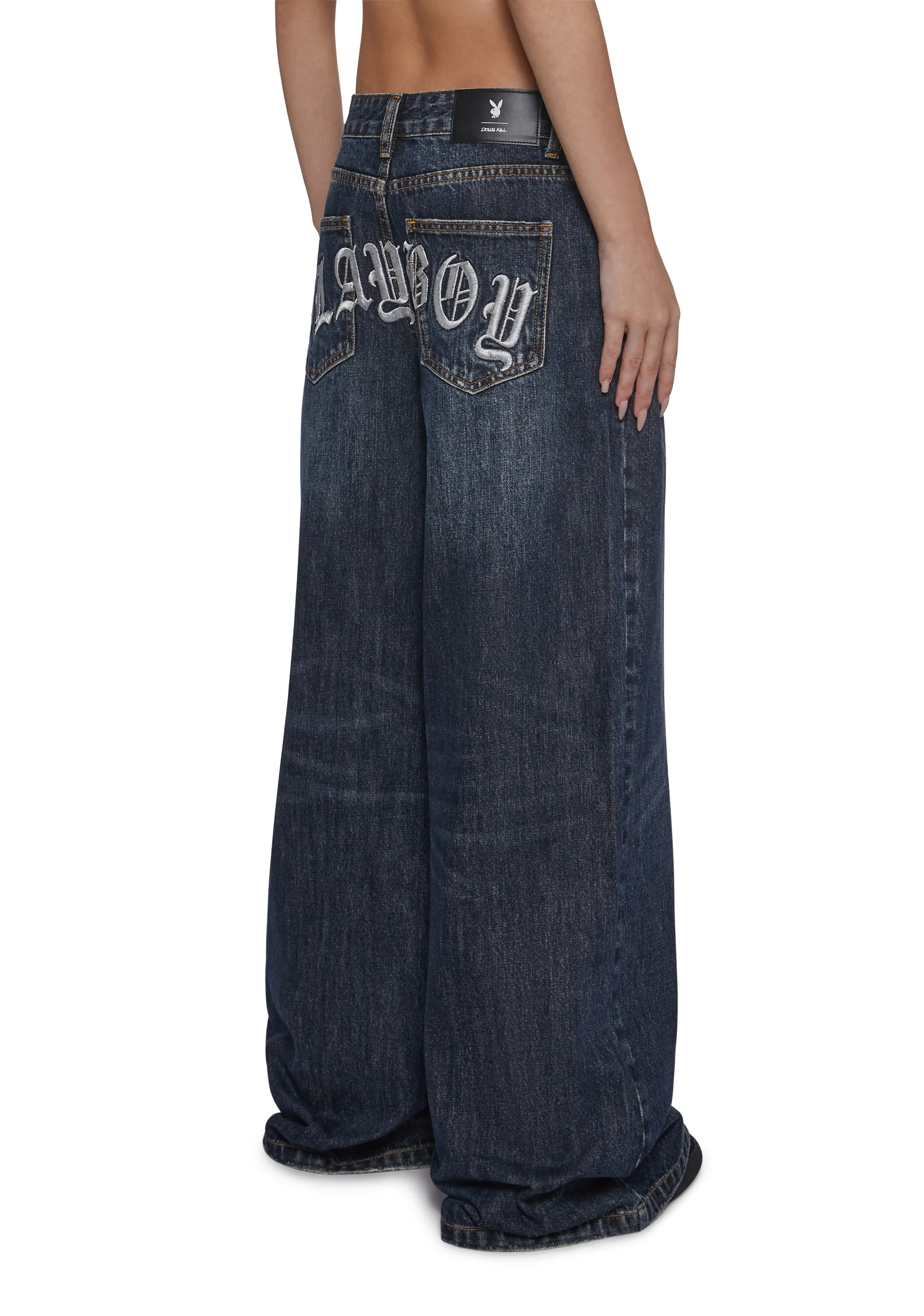 Sinful Attitude Wide Leg Jeans - Playboy - Image 4