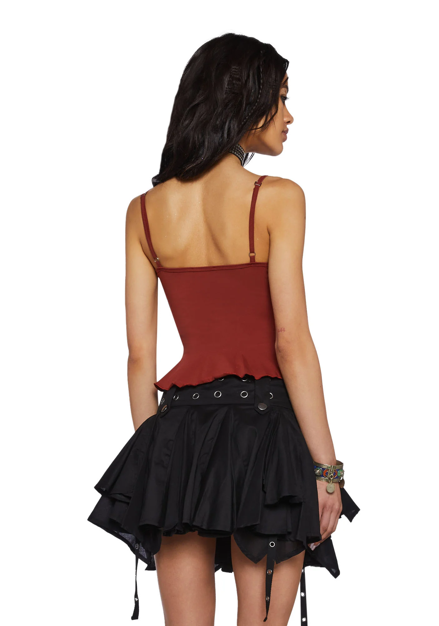Play Your Cards Right Cami Top-Red - Image 4