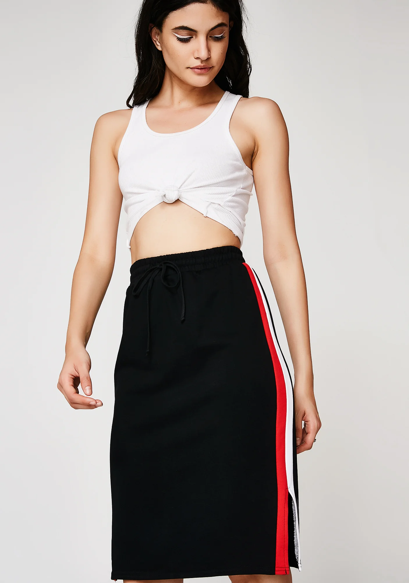 Play Your Part Striped Skirt - Image 8
