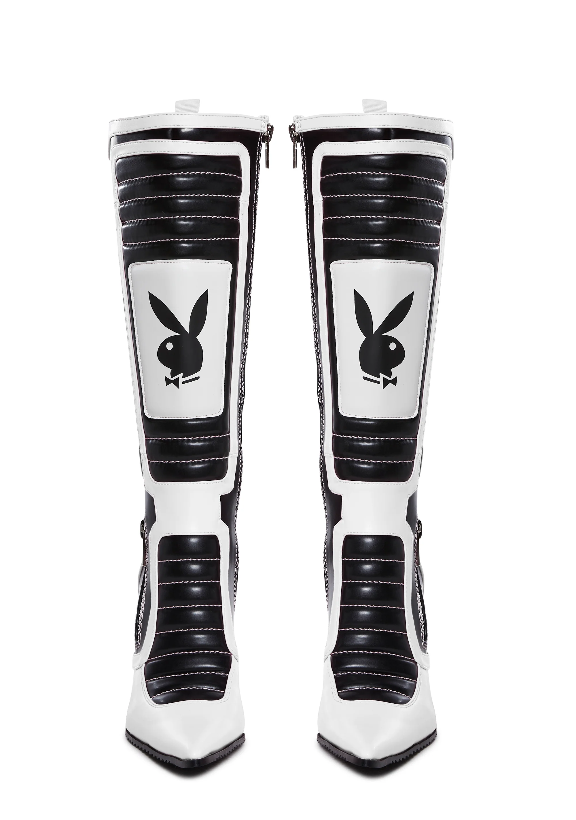 Revved Up Ready Moto Boots - White - Image 3