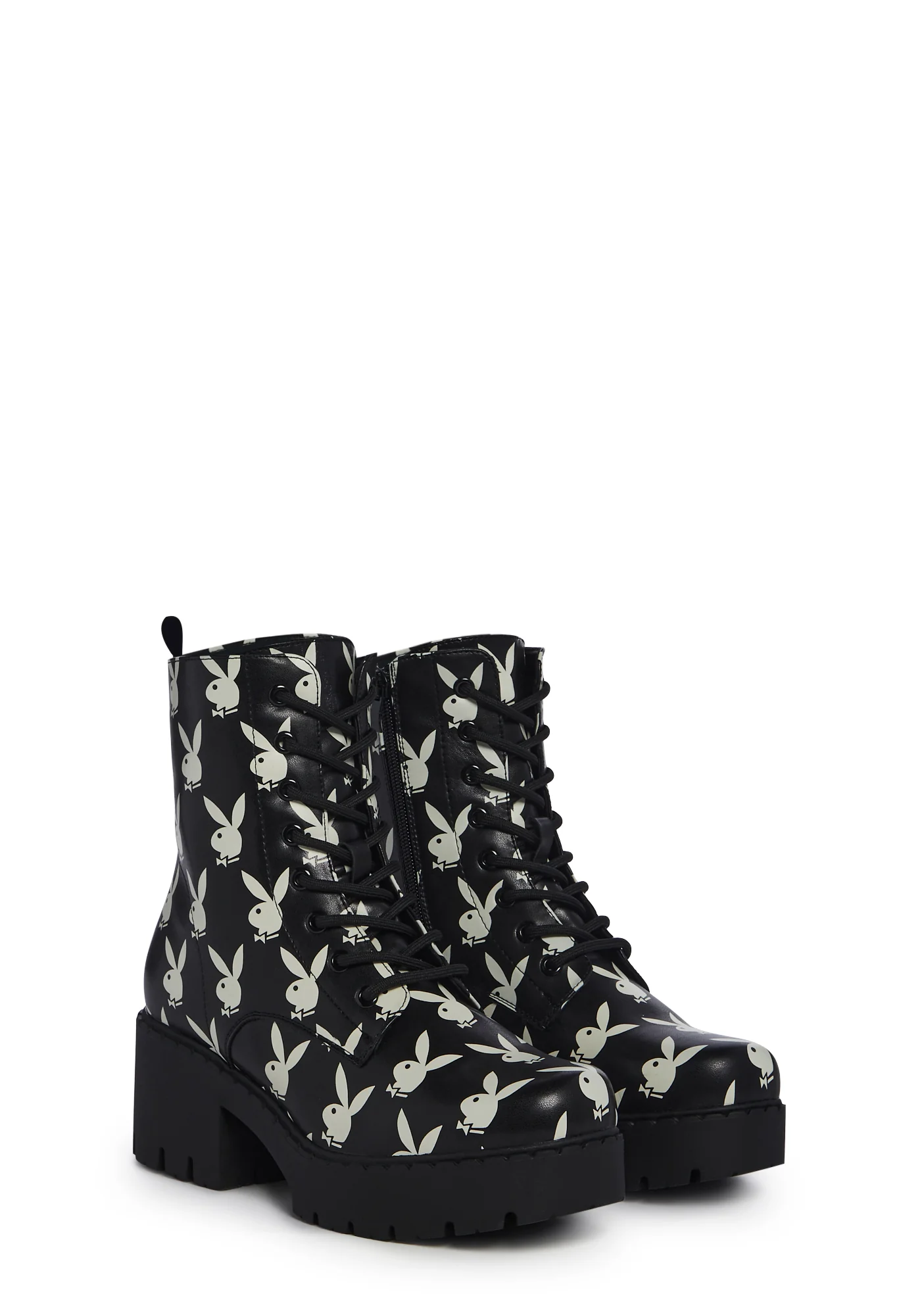 Playboy Reprise Combat Boots - Image 3