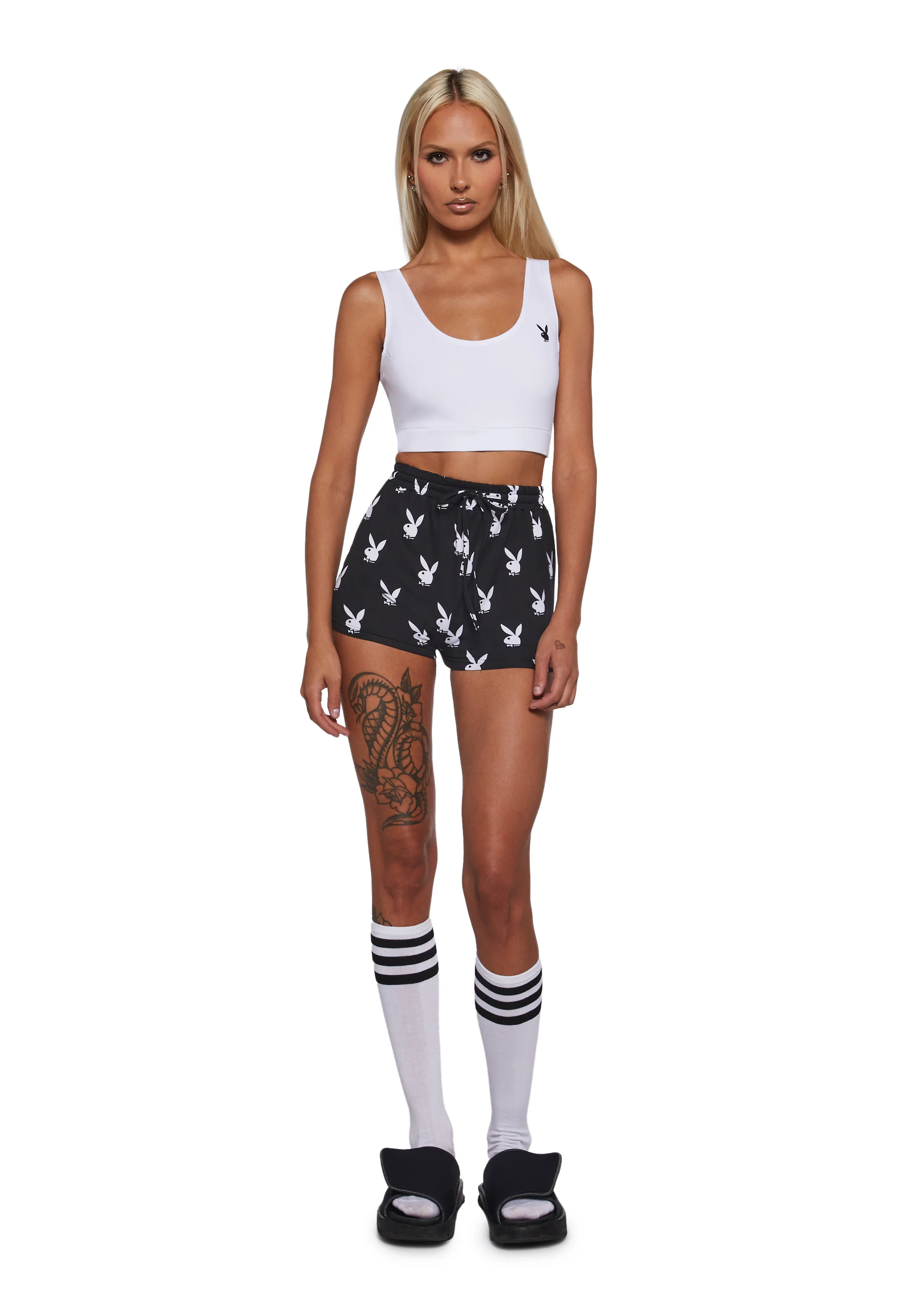 Playboy Slumber Bunny Set - Black - Image 2