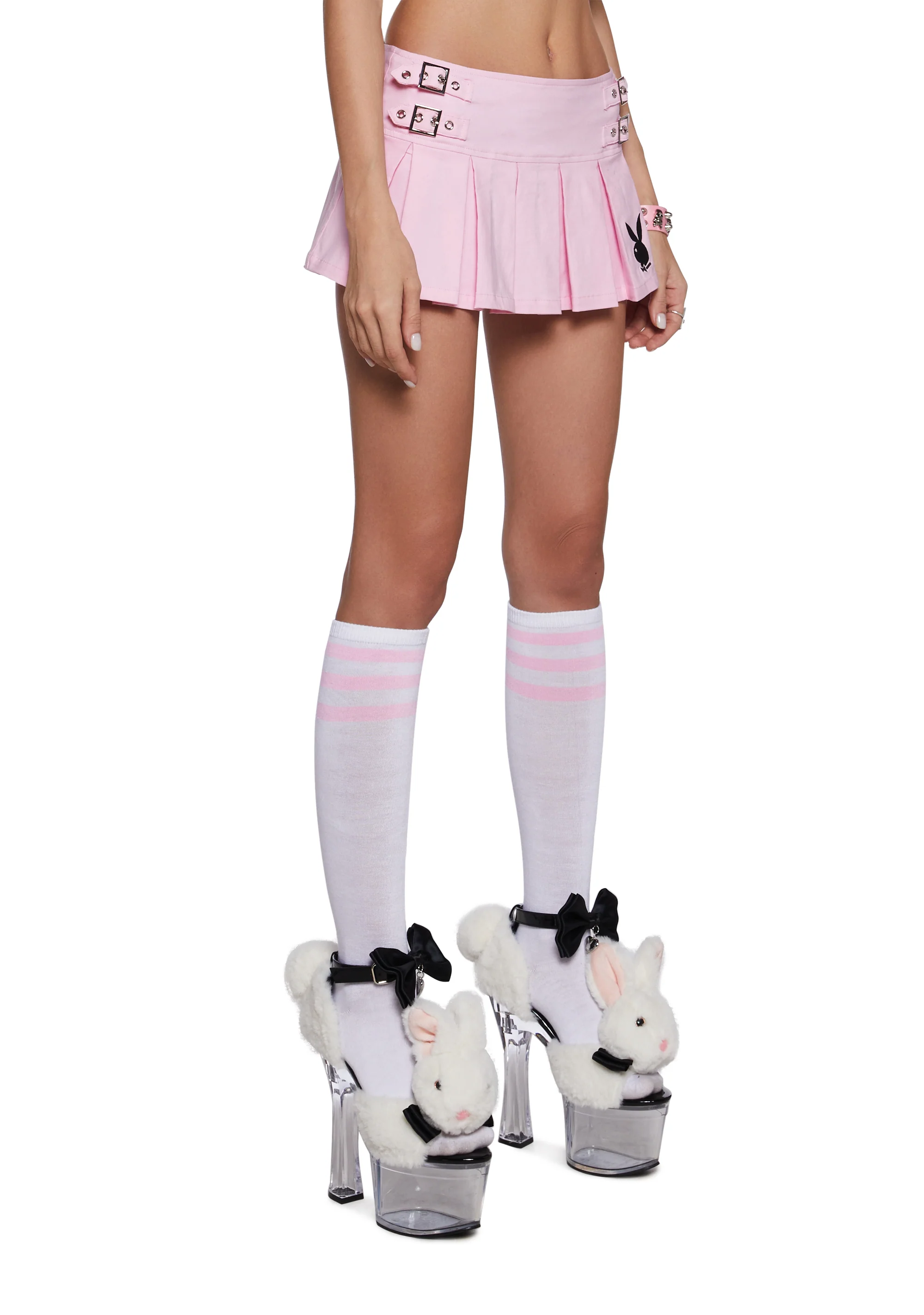 Playful Pinup Pleated Mini Skirt - Image 3