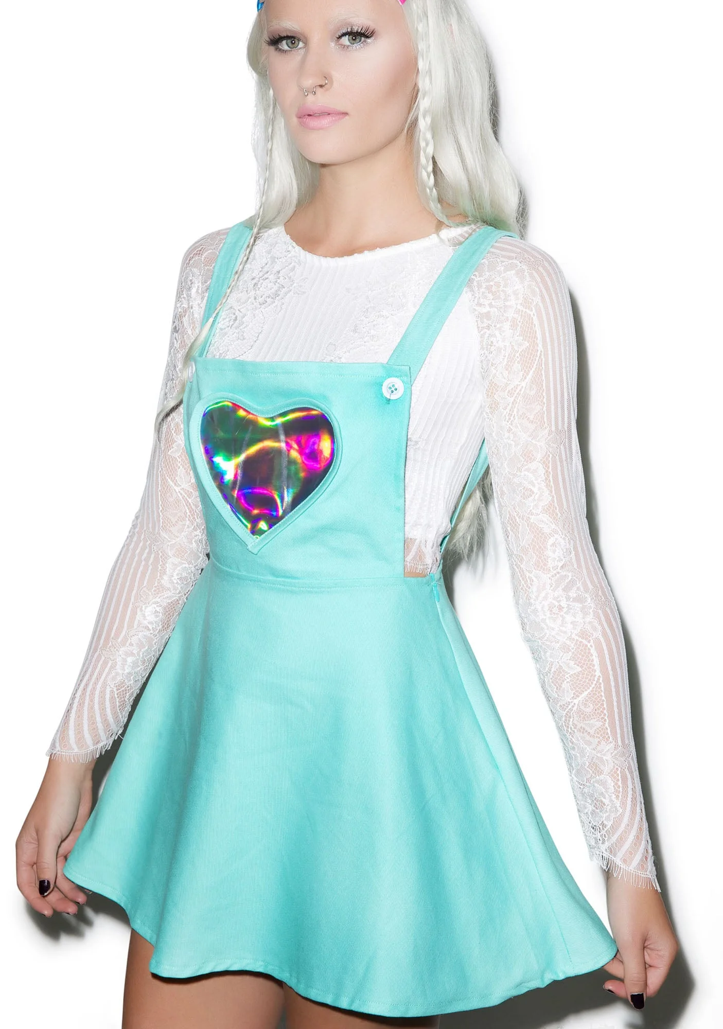 Playin' With Yer Heart Jumper - Light Blue - Image 4