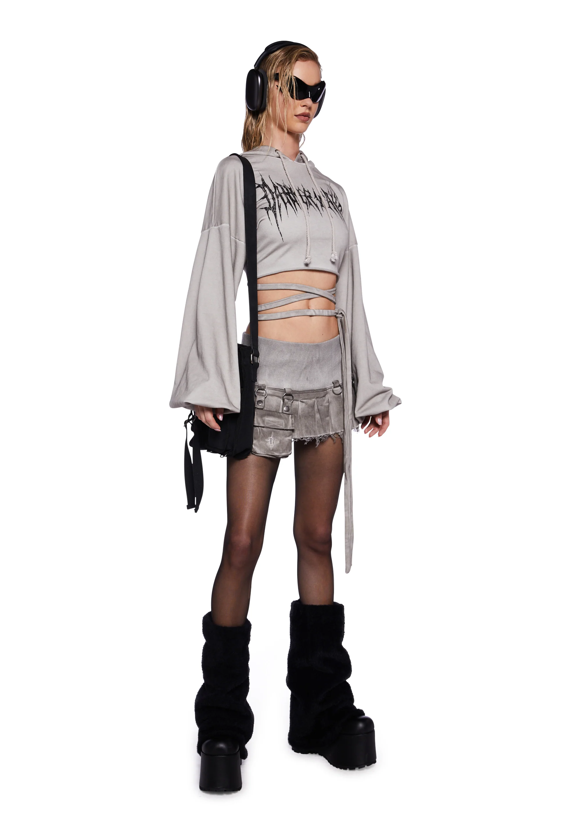 Pitch Pleated Cargo Micro Skirt - Image 2