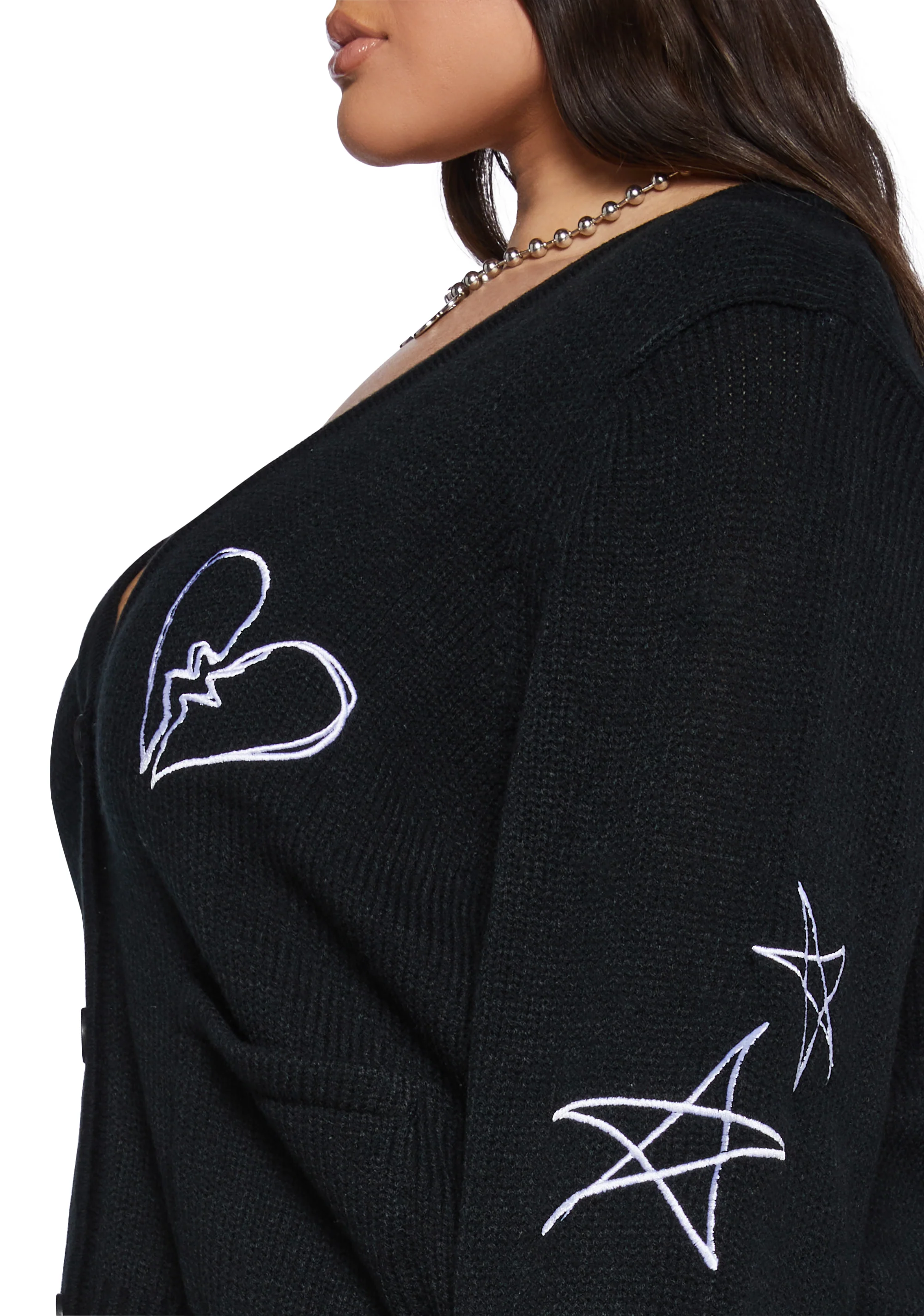 Plus Bad Play Knit Cardigan - Image 7