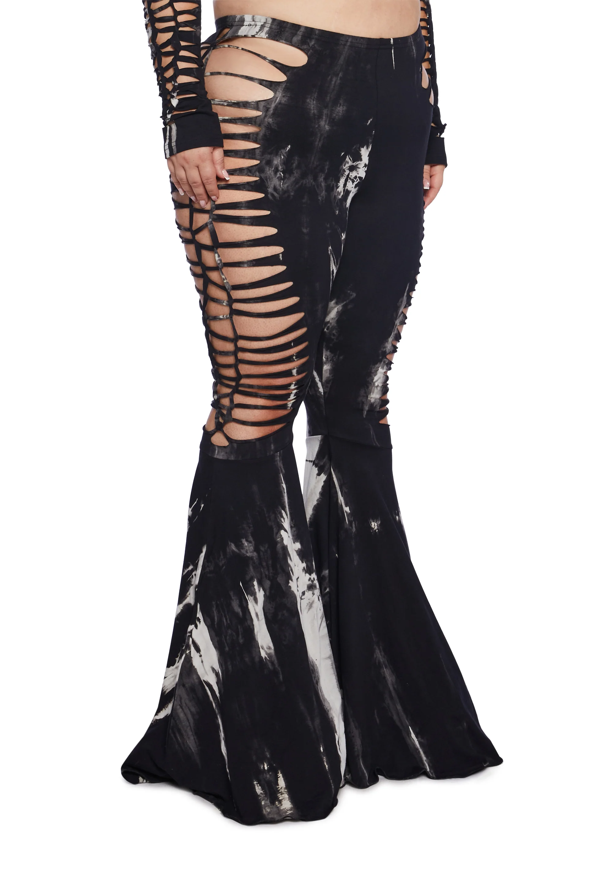 Plus Surreal Mirage Flare Pants - Image 4