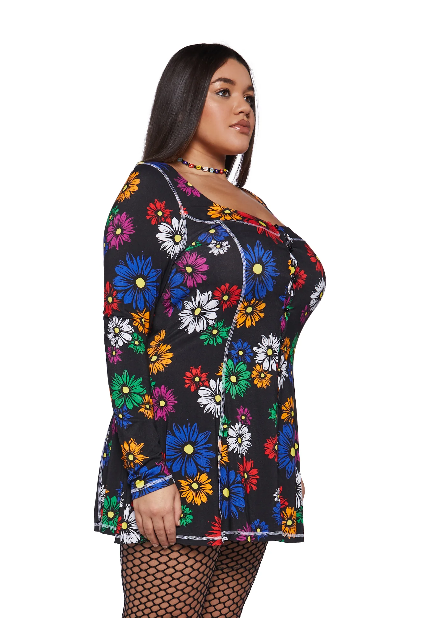Plus Botanic Bliss Mini Dress - Image 3