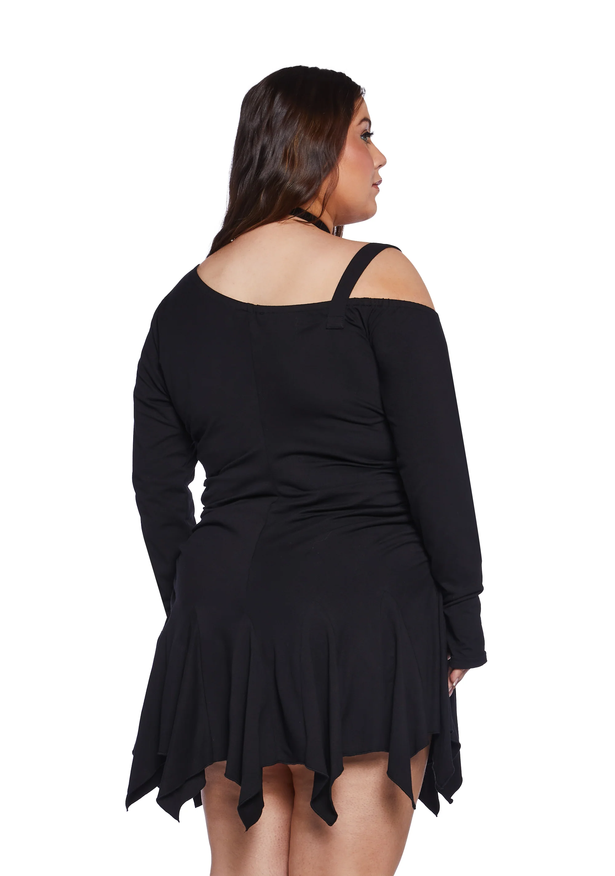 Plus Brooding Thoughts Mini Dress - Image 4