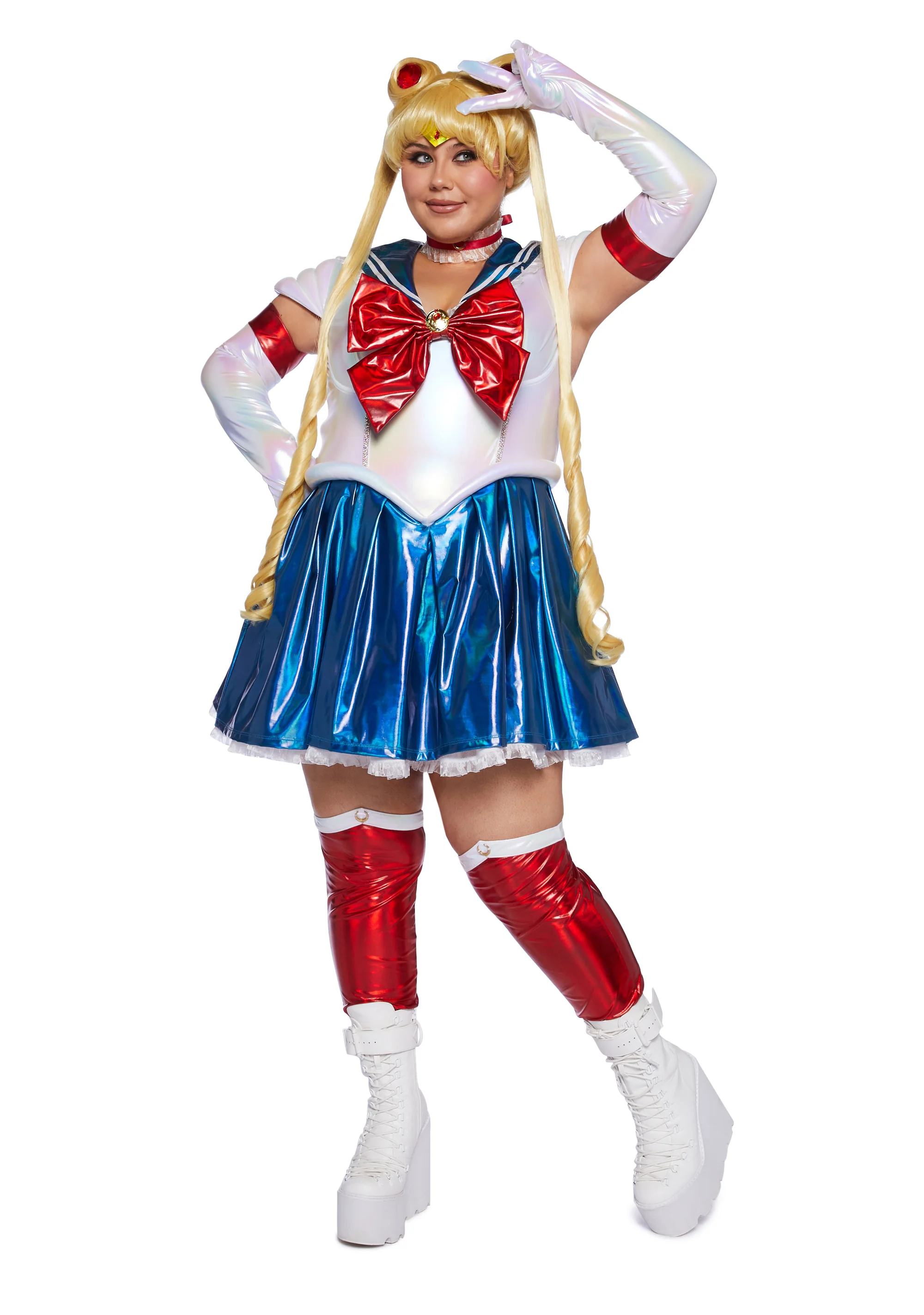 Plus Celestial Sailor Premium Costume And Wig Set - Image 2