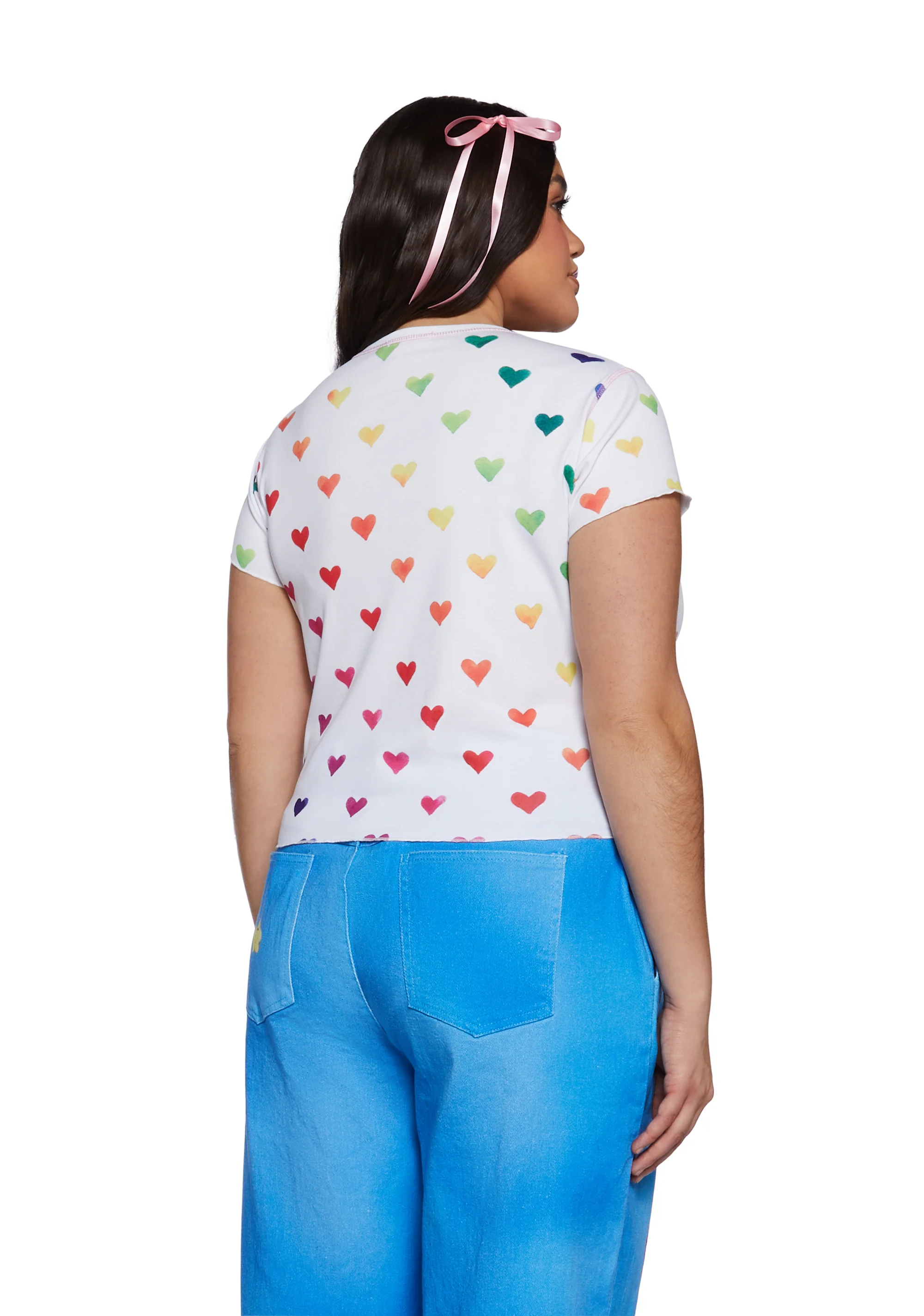Plus Cheering For You Baby Tee - Image 4