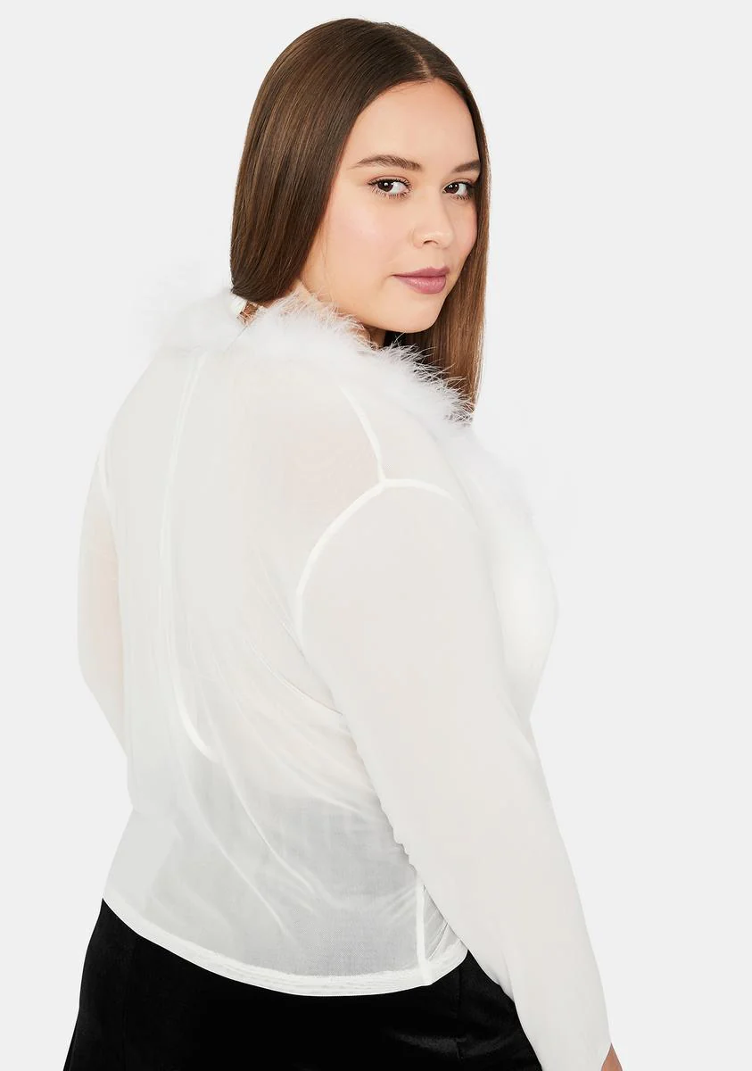 Plus Chill By The Fire Tie Front Cardigan - Image 4