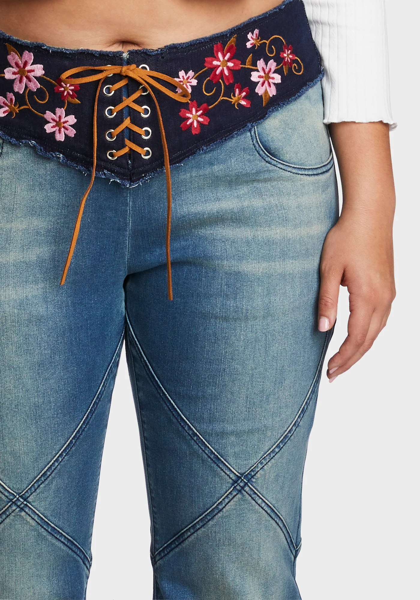 Plus Concrete Jungle Flared Jeans - Image 2