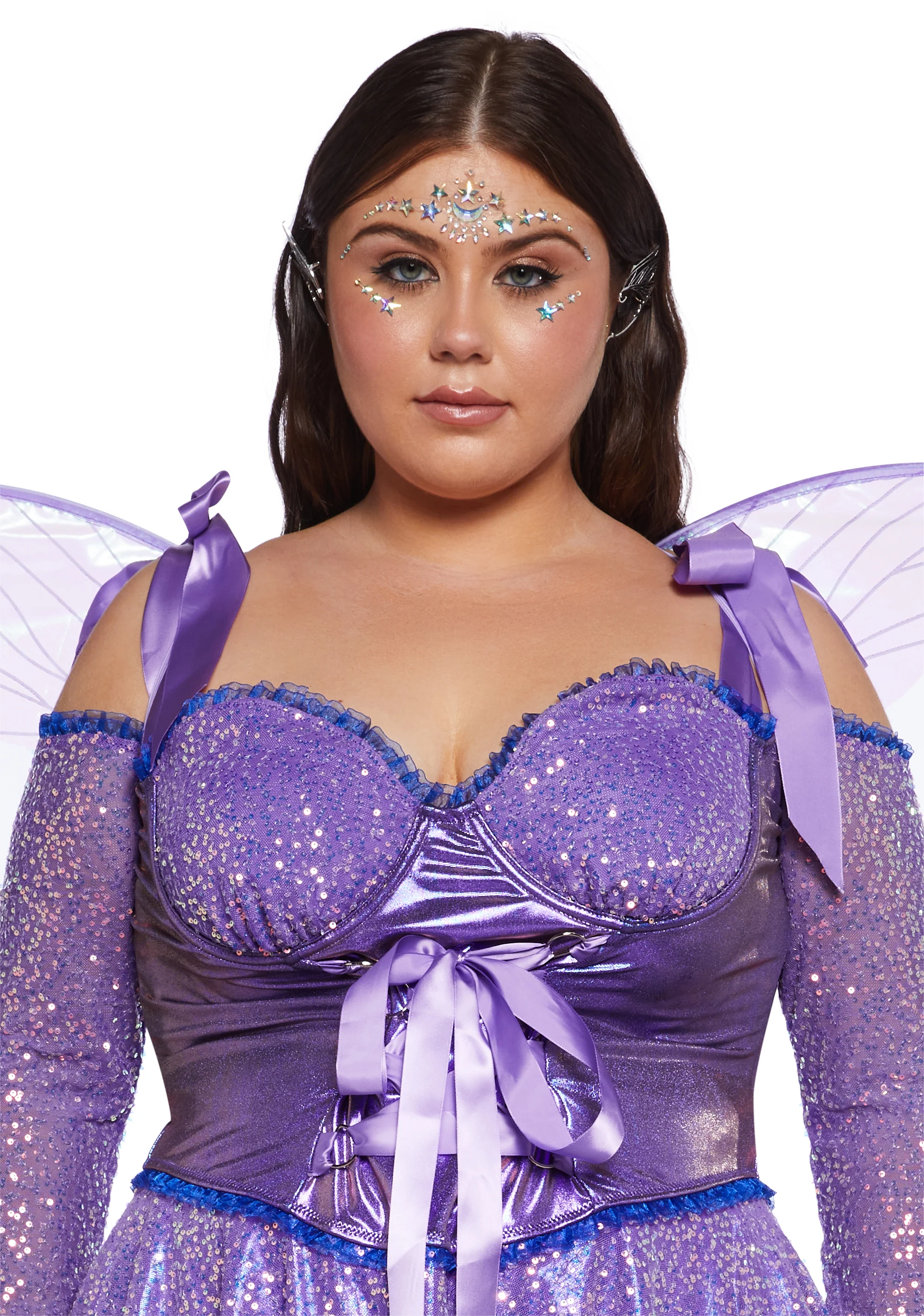 Plus Cyber Fairy Costume Set - Purple - Image 5
