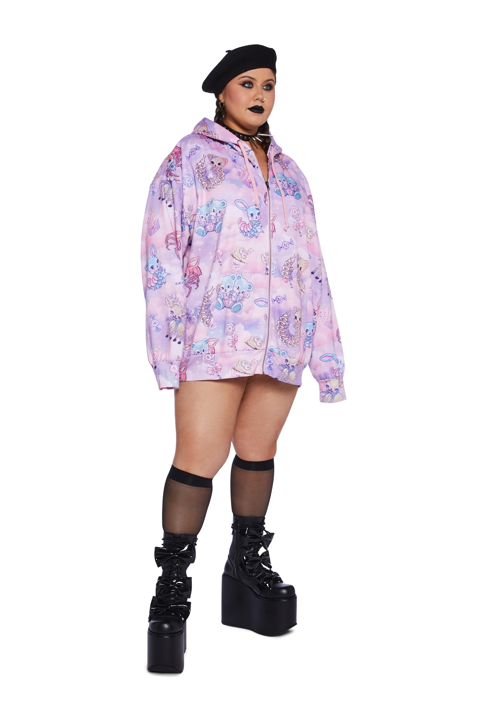 Plus Demented Sweetness Zip-Up Hoodie - Image 2