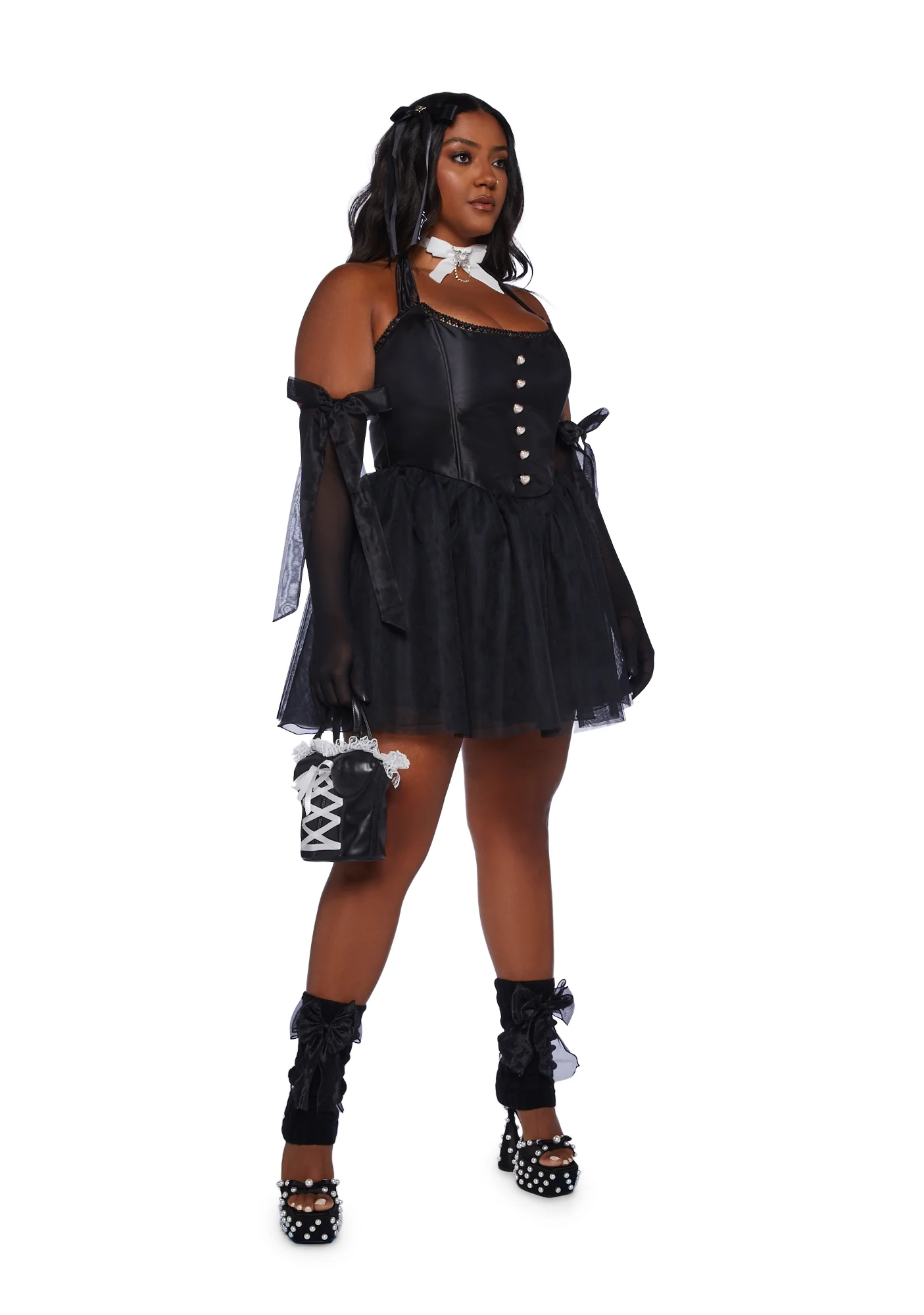 Plus Dream Of You Mini Dress - Black - Image 2