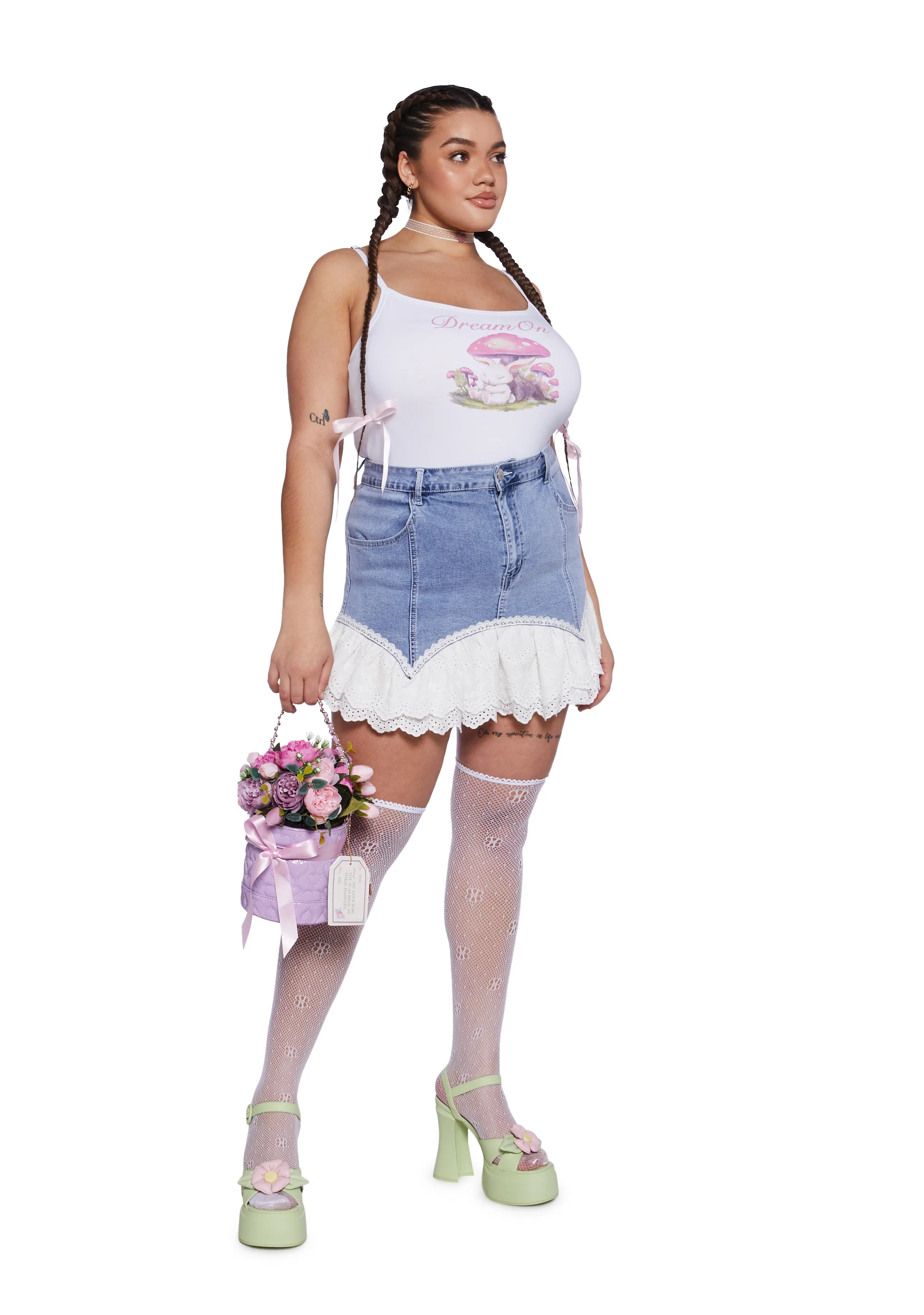 Plus Dream On Mushroom Tank Top - Image 2