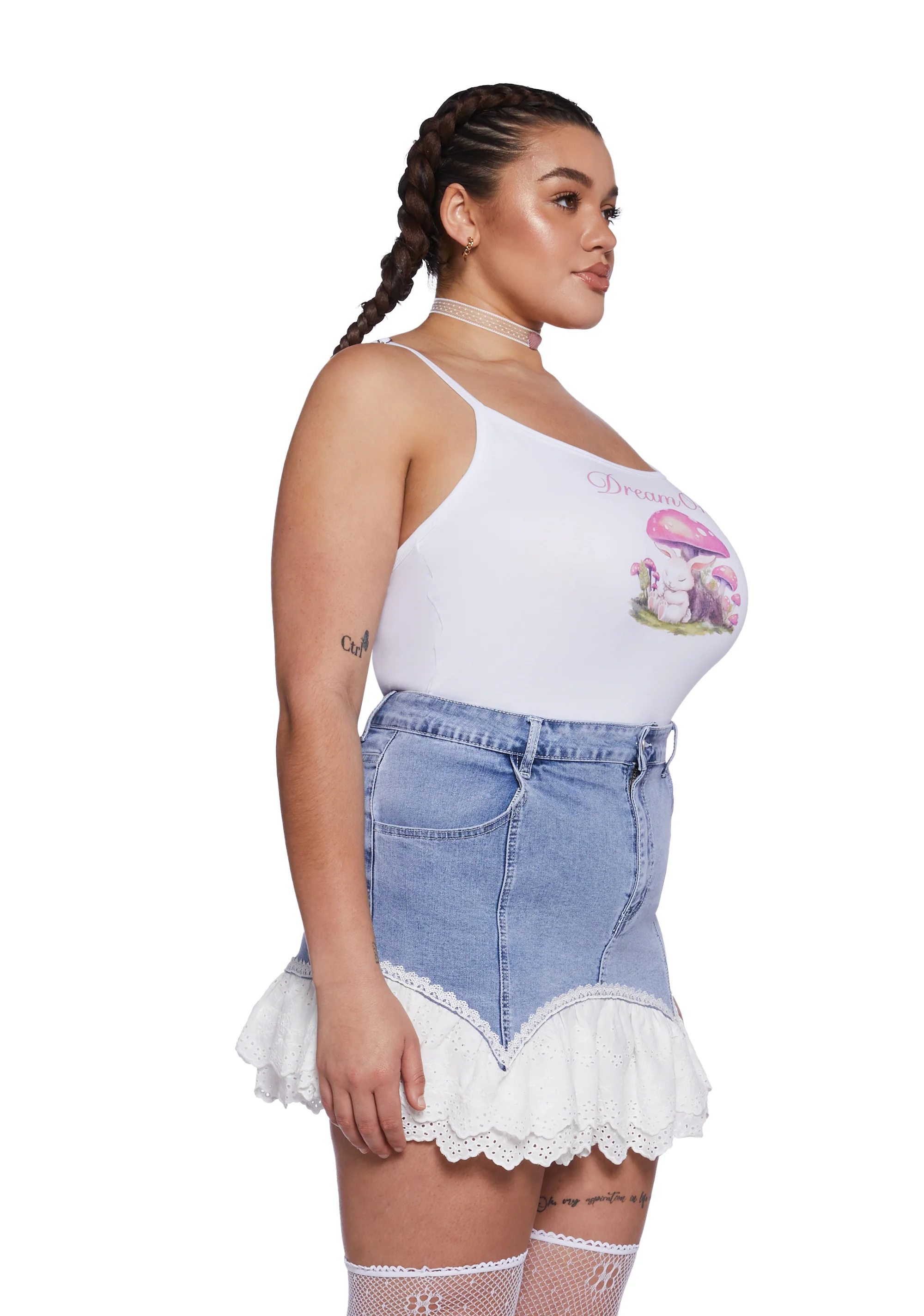Plus Dream On Mushroom Tank Top - Image 3