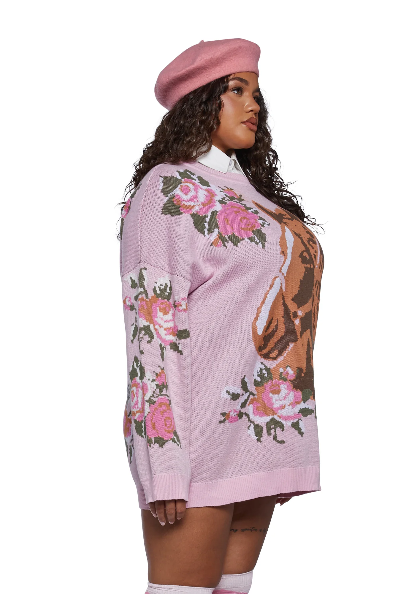 Plus Equestrian Club Oversized Sweater - Image 3