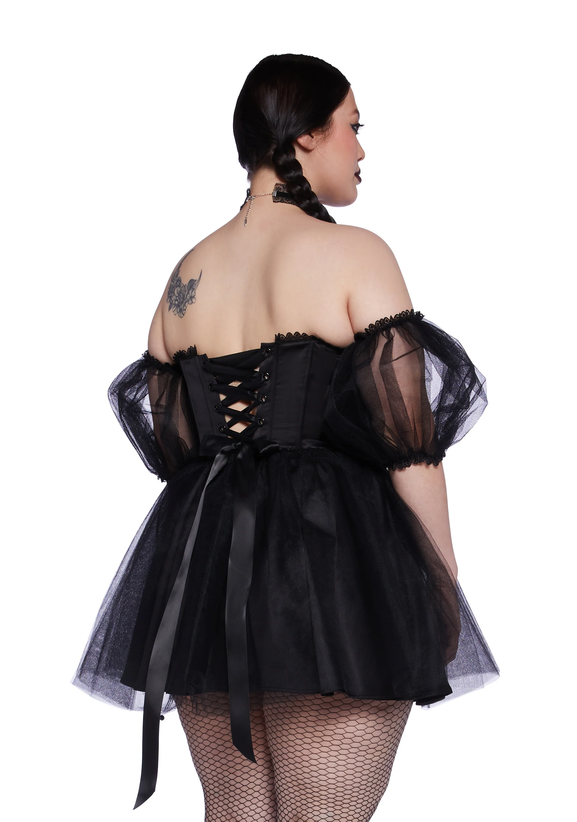Plus Eternal Sacrifice Mini Dress - Black - Image 4