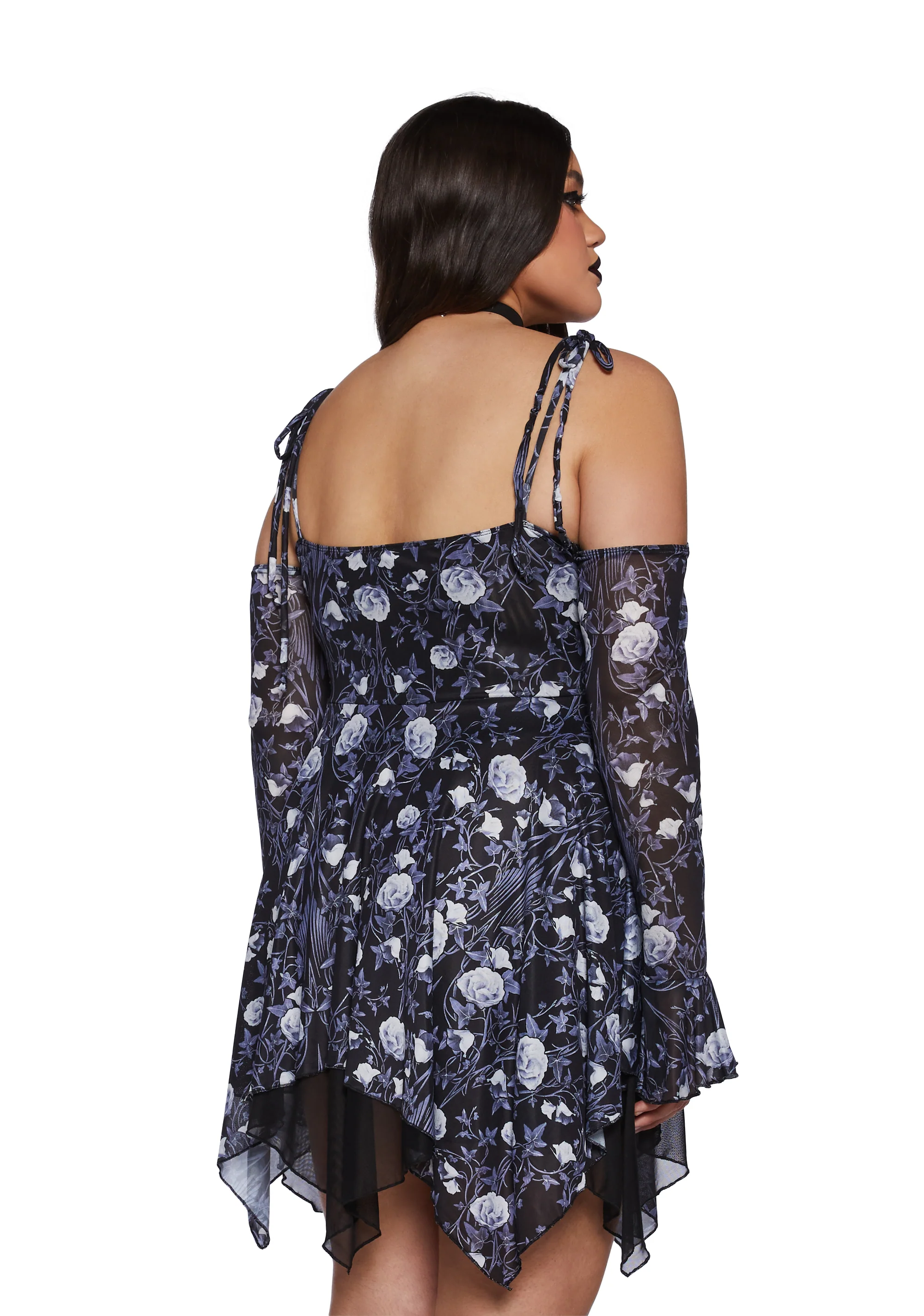 Plus F is For Fairies™ Handkerchief Dress - Light Floral - Image 4