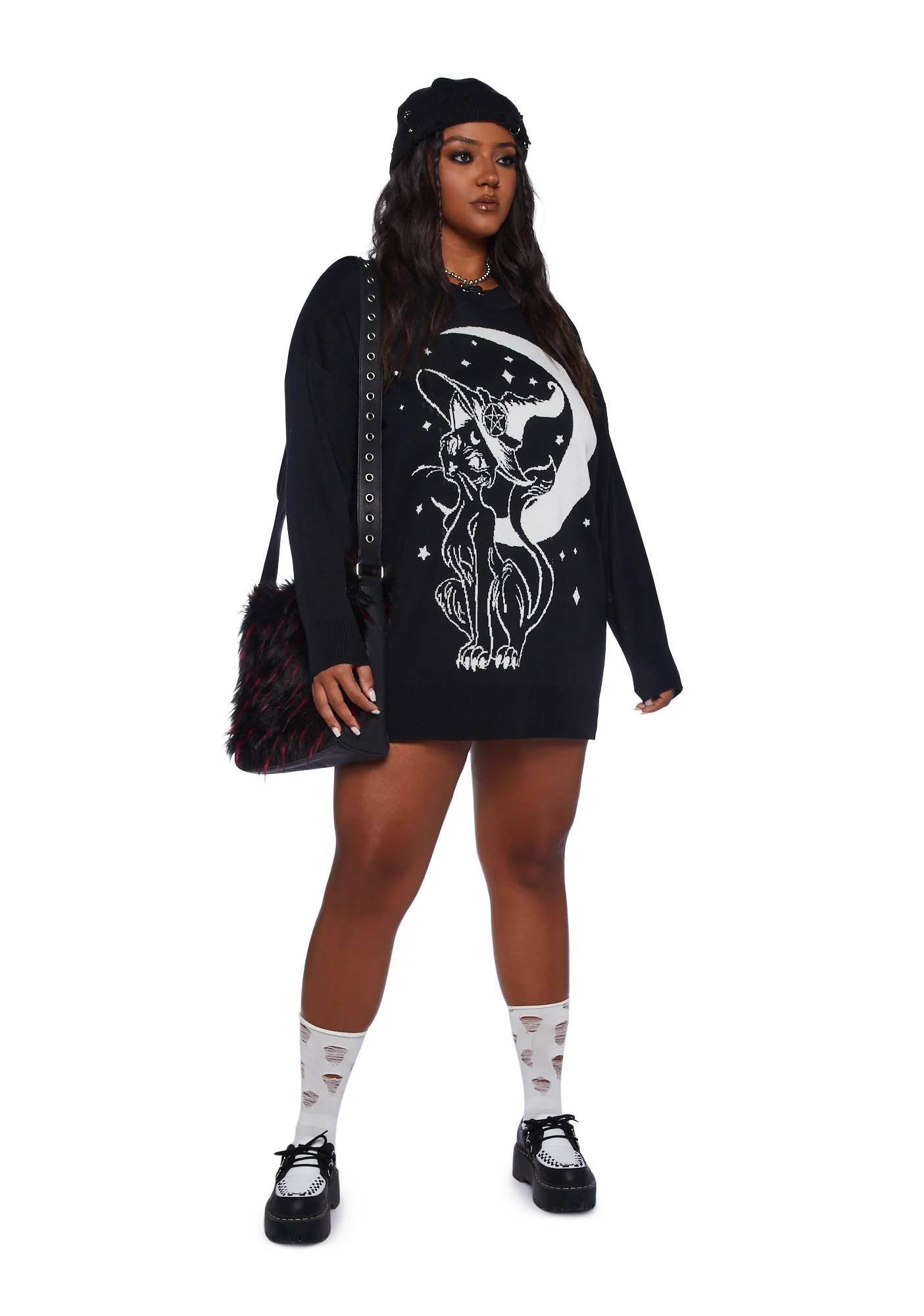 Plus Familiar Kitty Knit Sweater - Image 2
