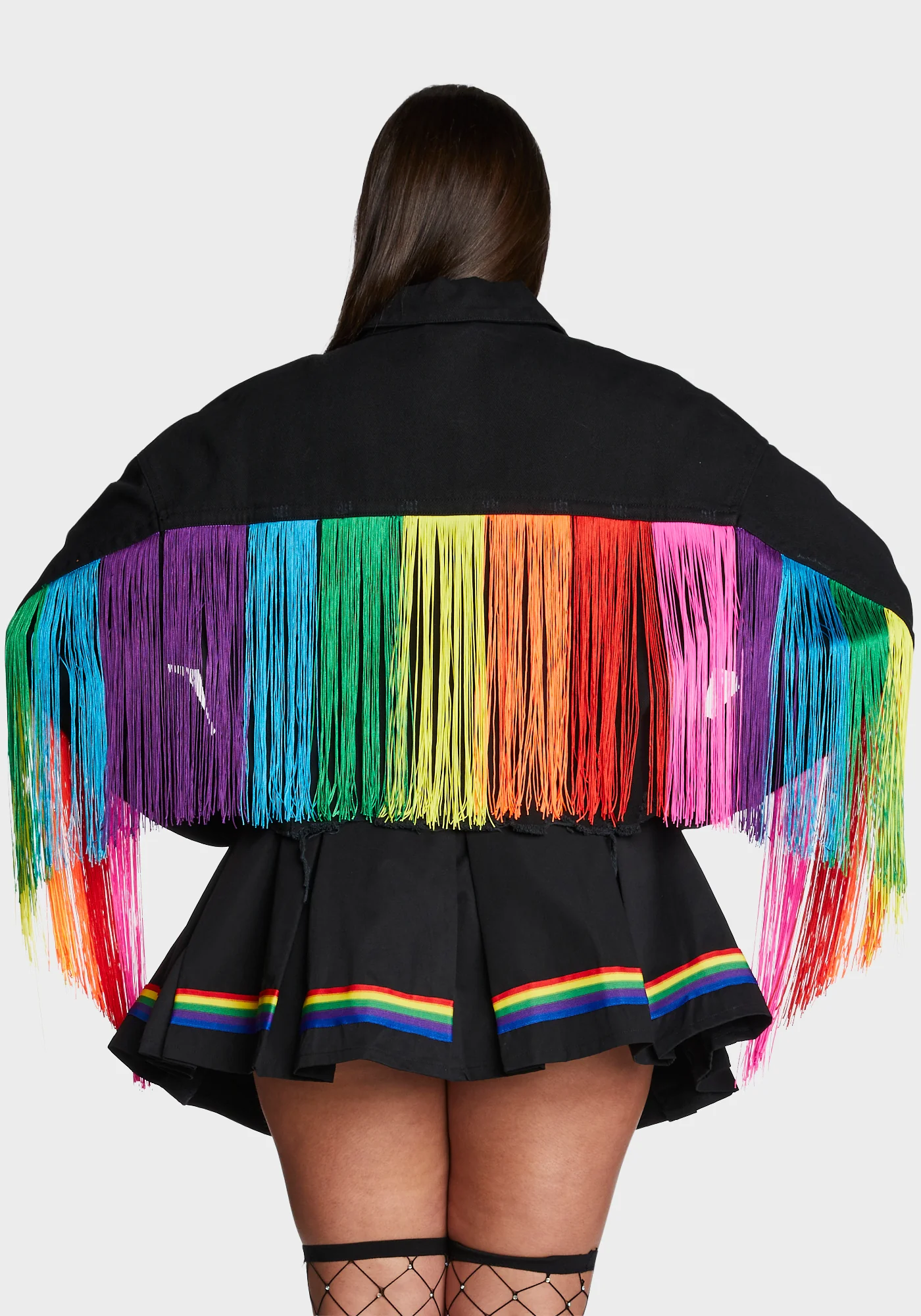 Plus Feel This Moment Denim Jacket - Black - Image 2