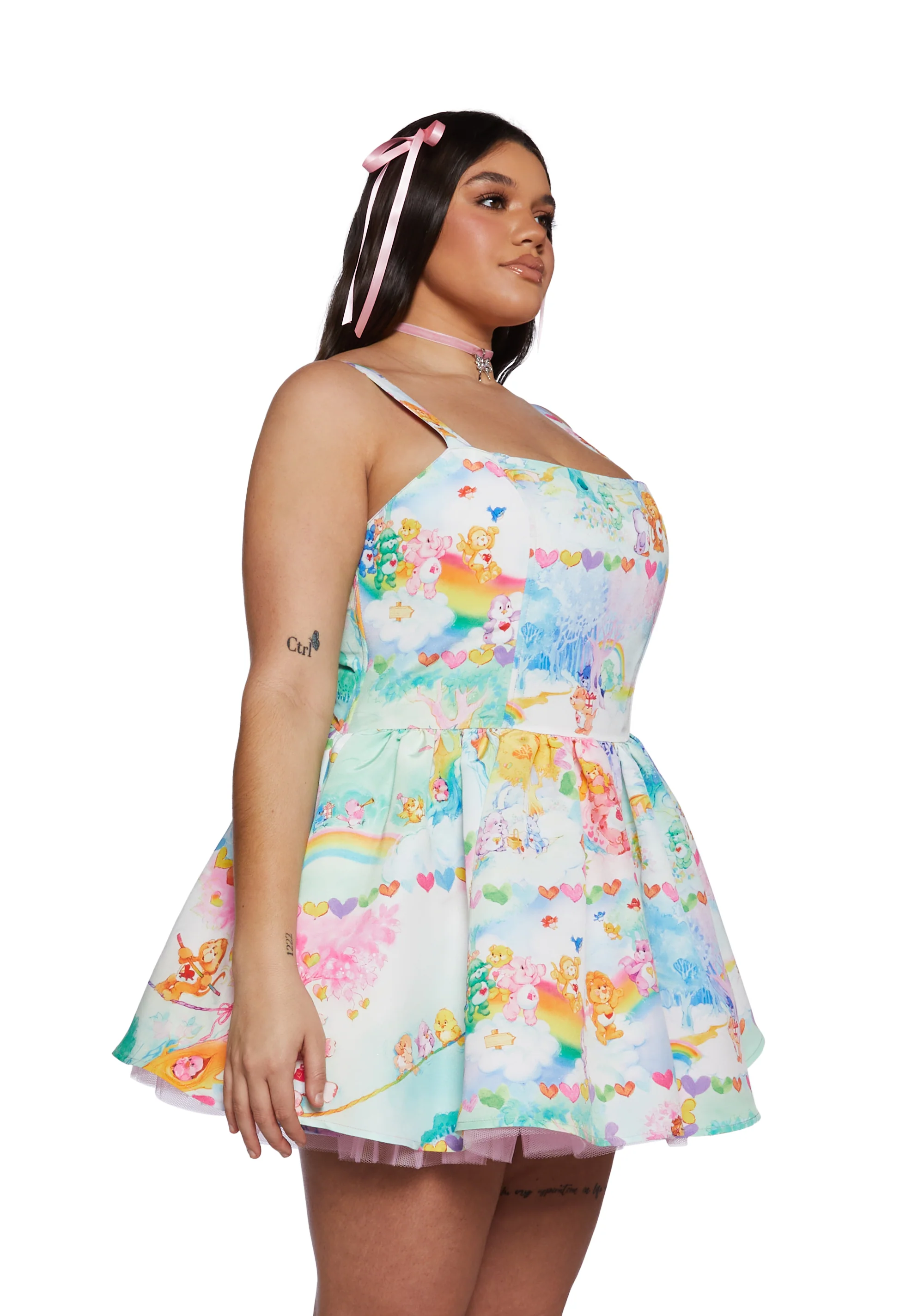 Plus Friendship Forever Corset Babydoll Dress - Image 3