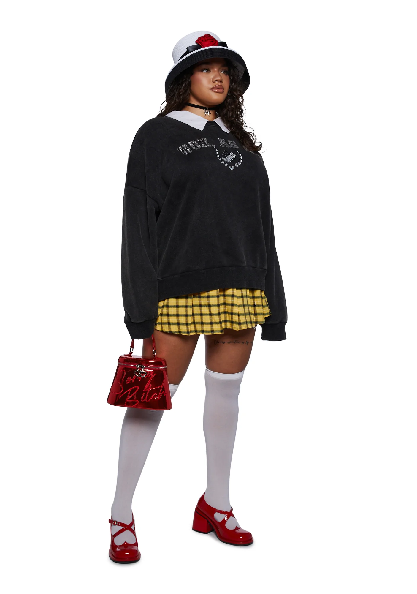 Plus I'll Call You Rhinestone Sweatshirt - Image 2