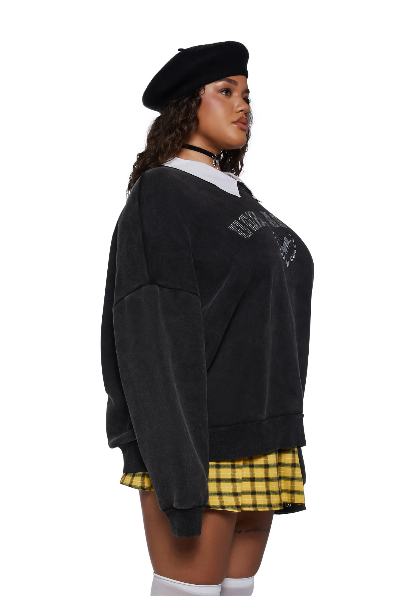Plus I'll Call You Rhinestone Sweatshirt - Image 3