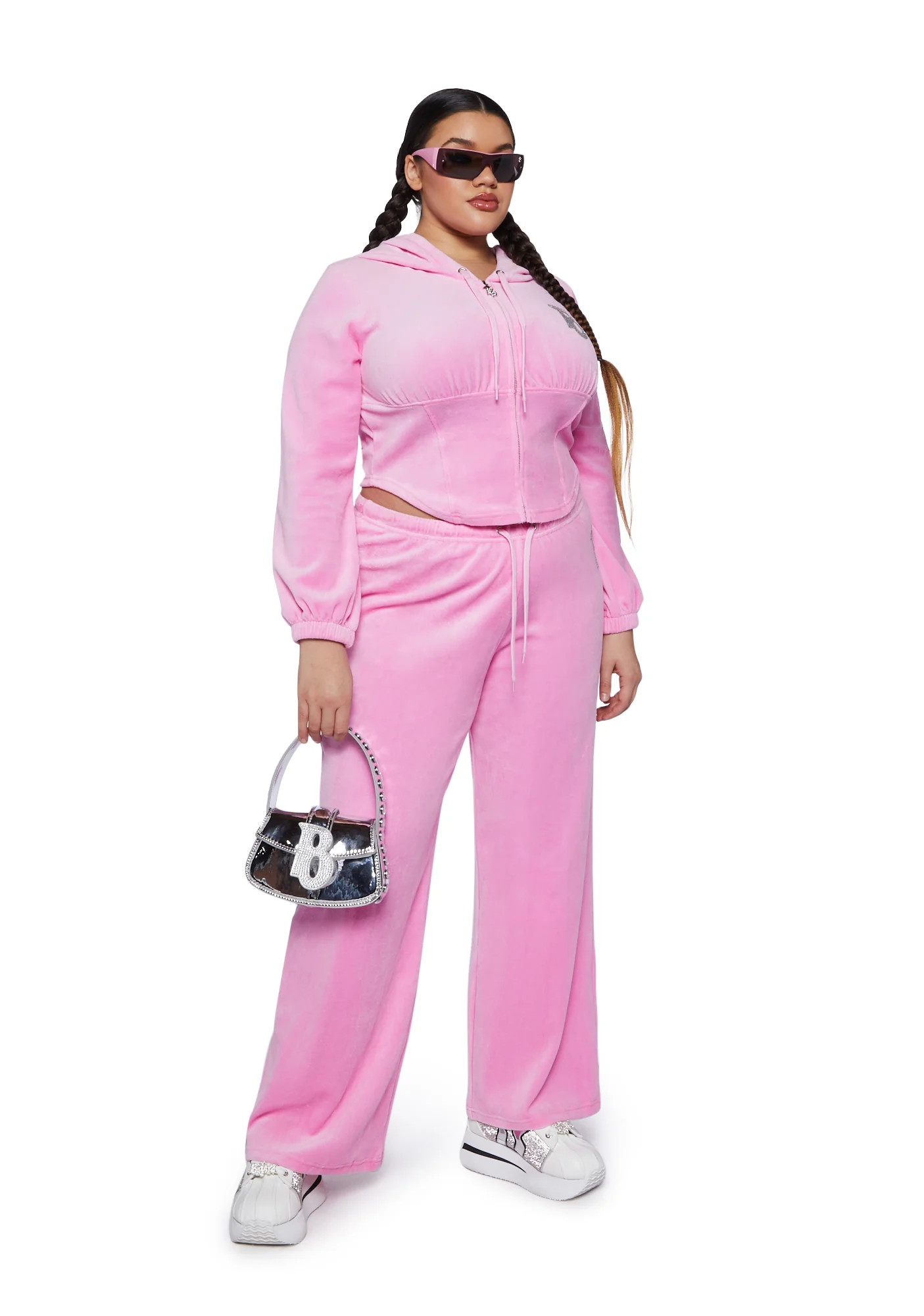 Plus Keep It Glossy Corset Hoodie - Image 2