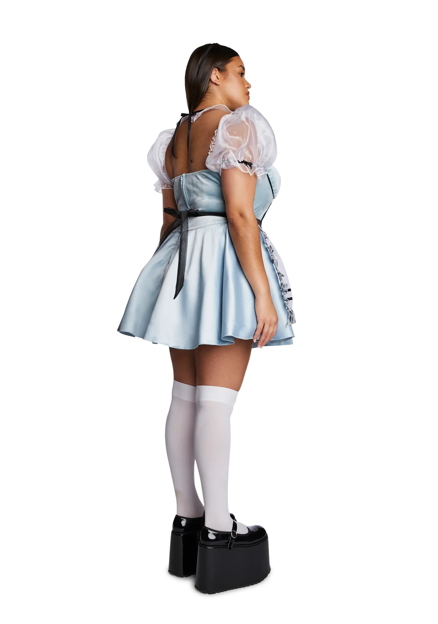 Plus Looking Glass Girl Costume Set - Image 4