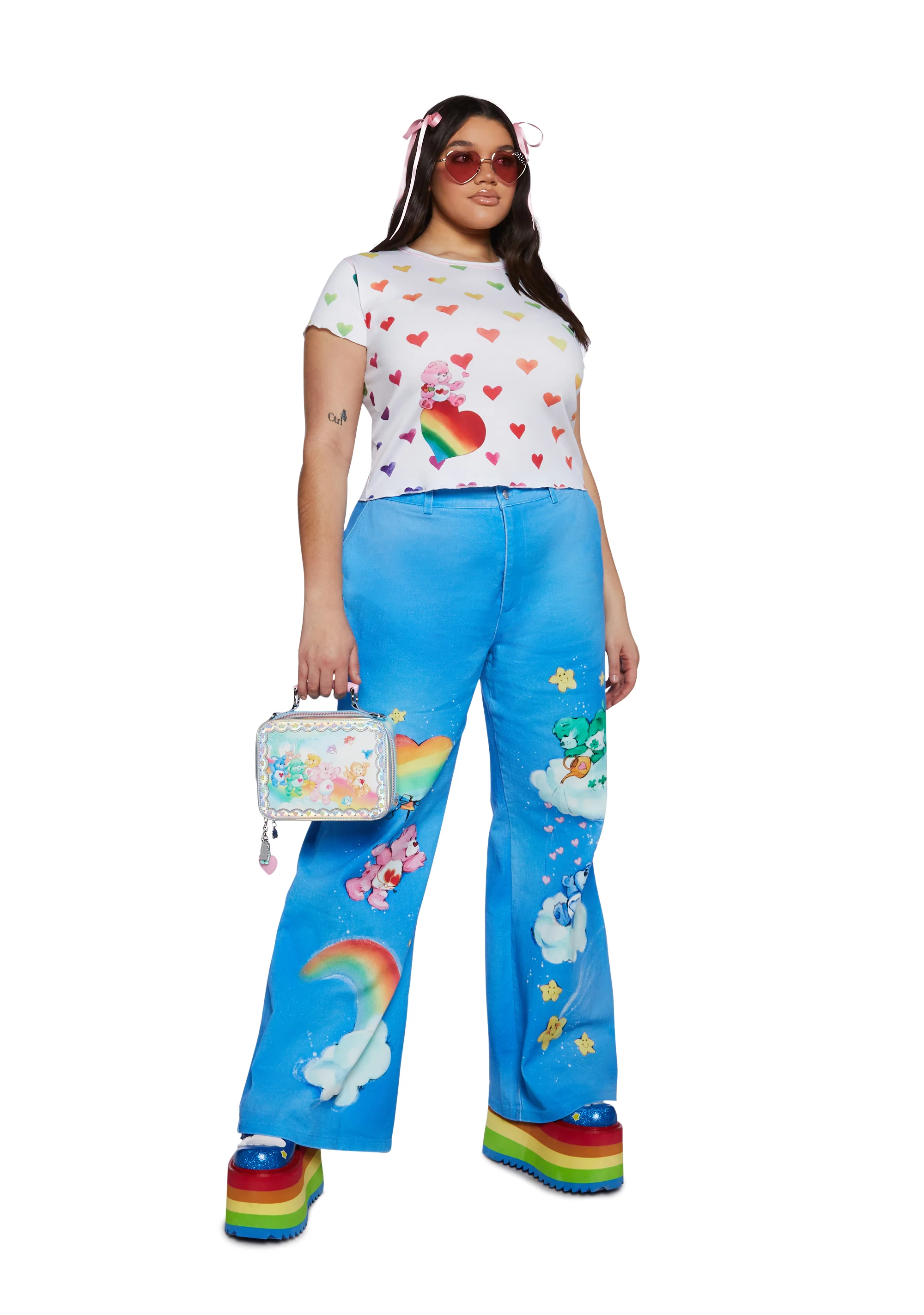 Plus Love Bears All Wide Leg Pants - Image 2