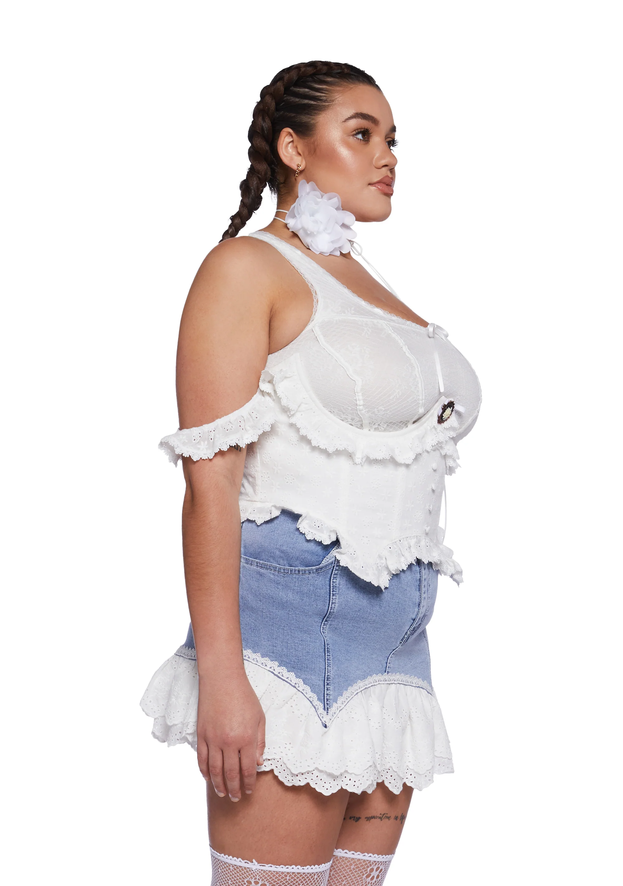 Plus Love Letter Underbust Corset - Image 2