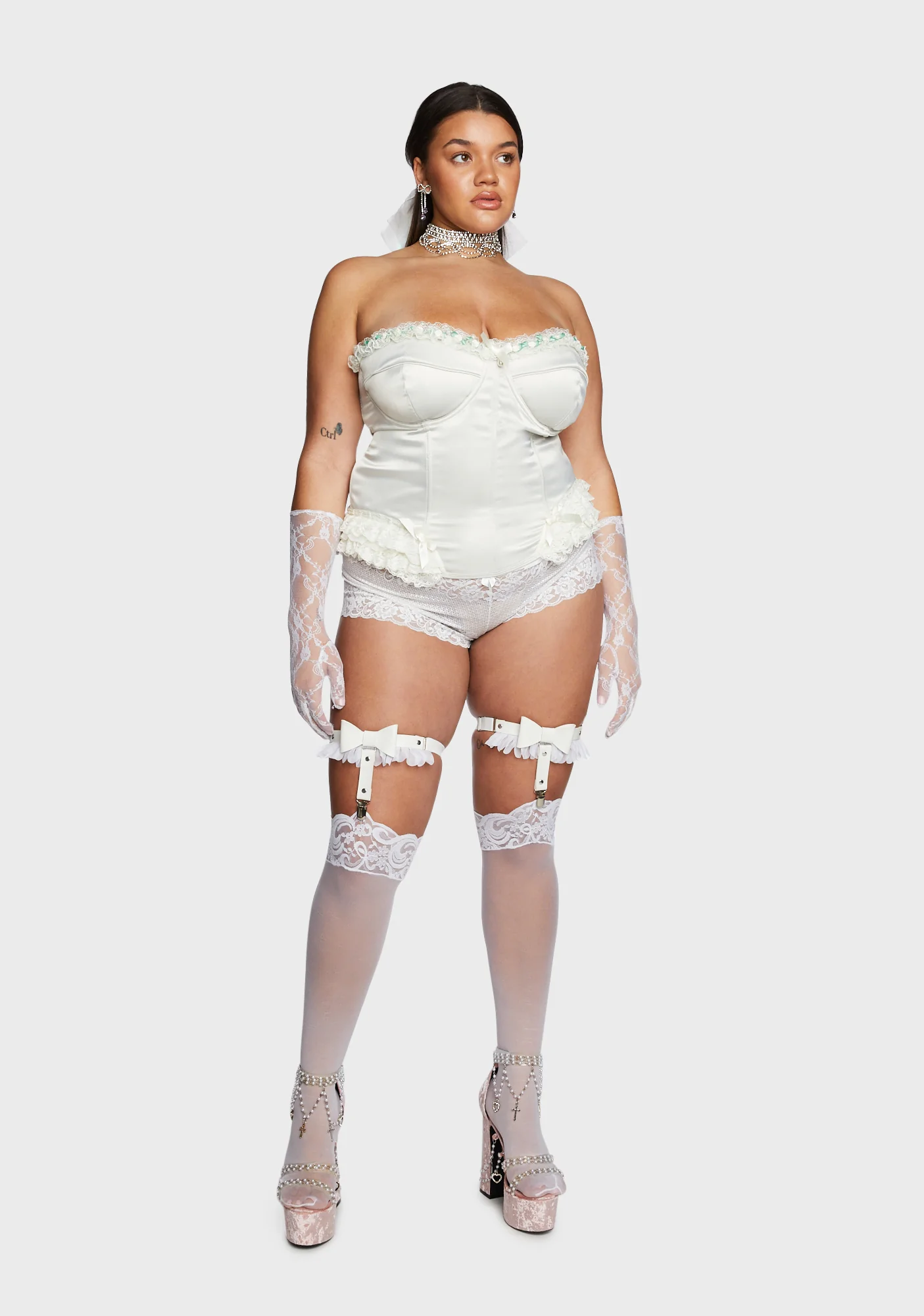 Plus Love Letters Corset Top - Image 3