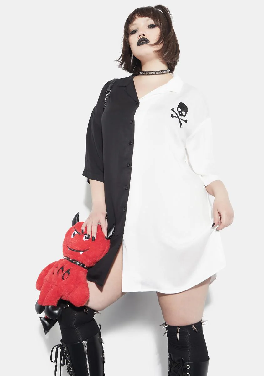 Plus Love Riot Color Block Dad Shirt - Image 3