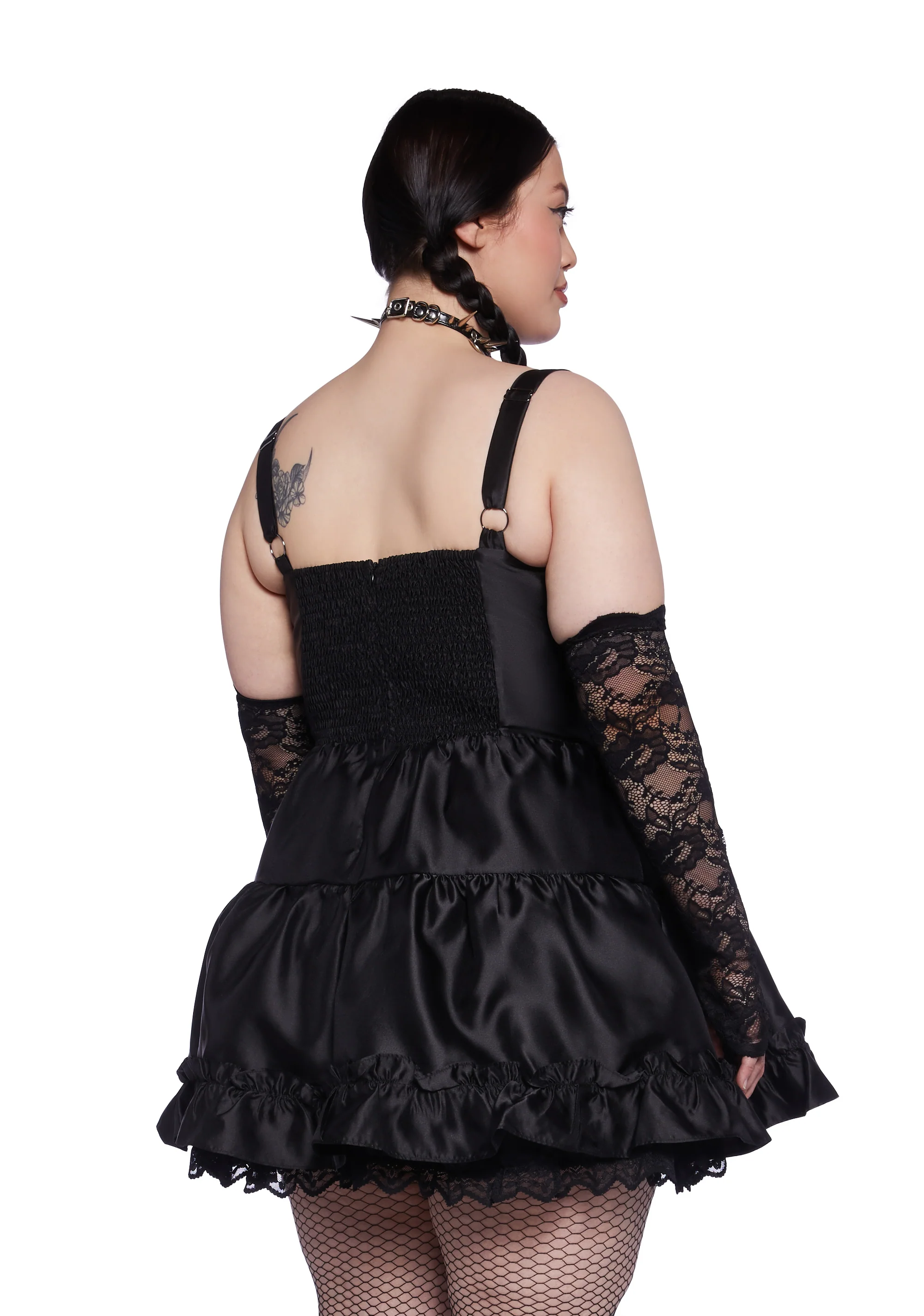 Plus Love You More Mini Dress And Gloves Set - Image 4