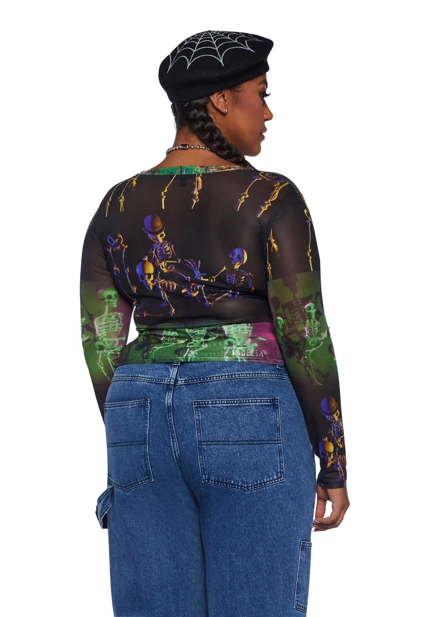 Plus Lovely Bones Mesh Top - Image 4