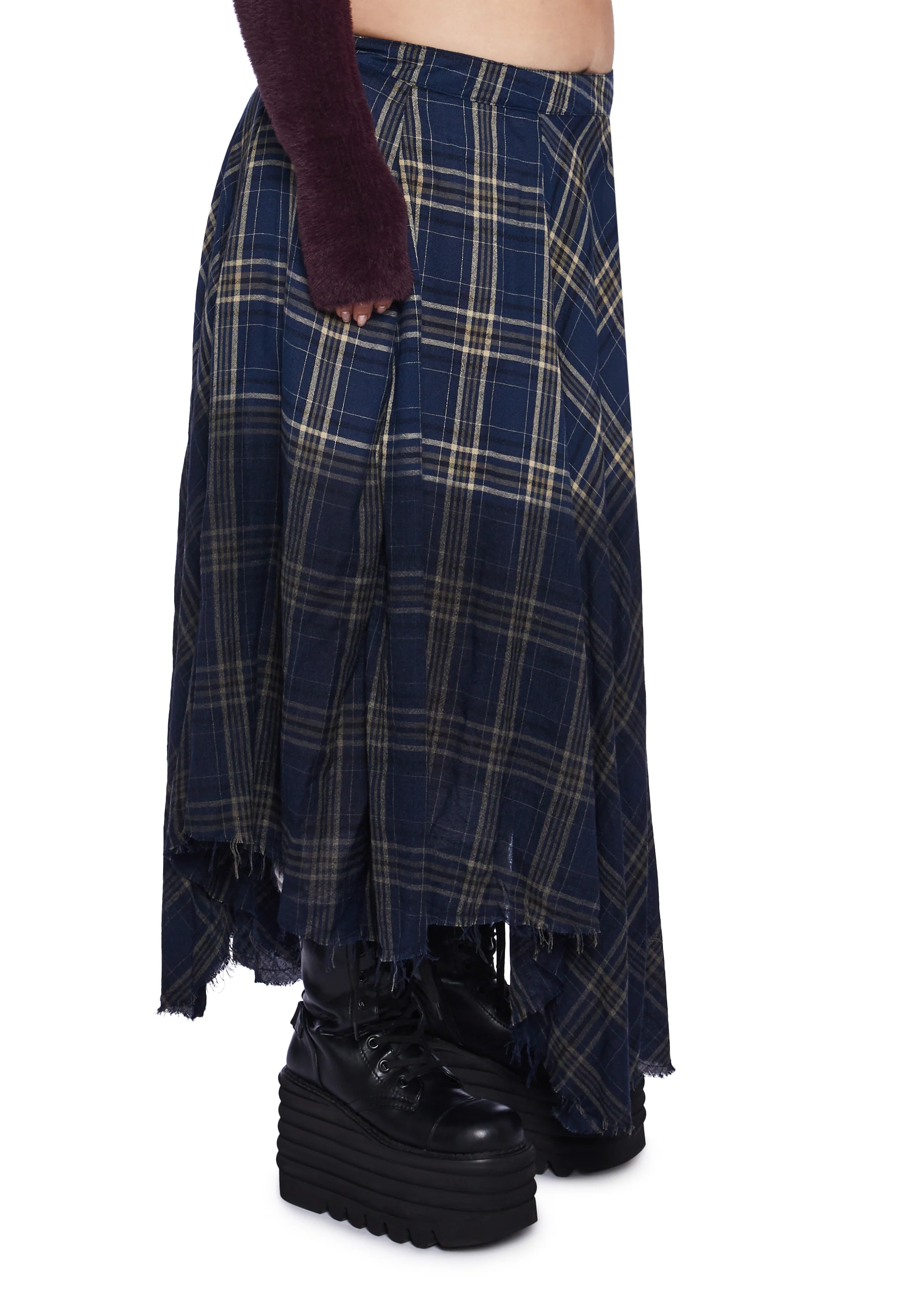 Plus Model Approved Maxi Skirt - Blue - Image 3