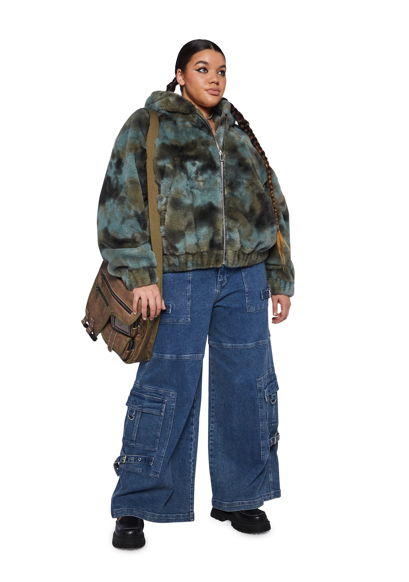 Plus Mythical Memories Faux Fur Hoodie - Image 2