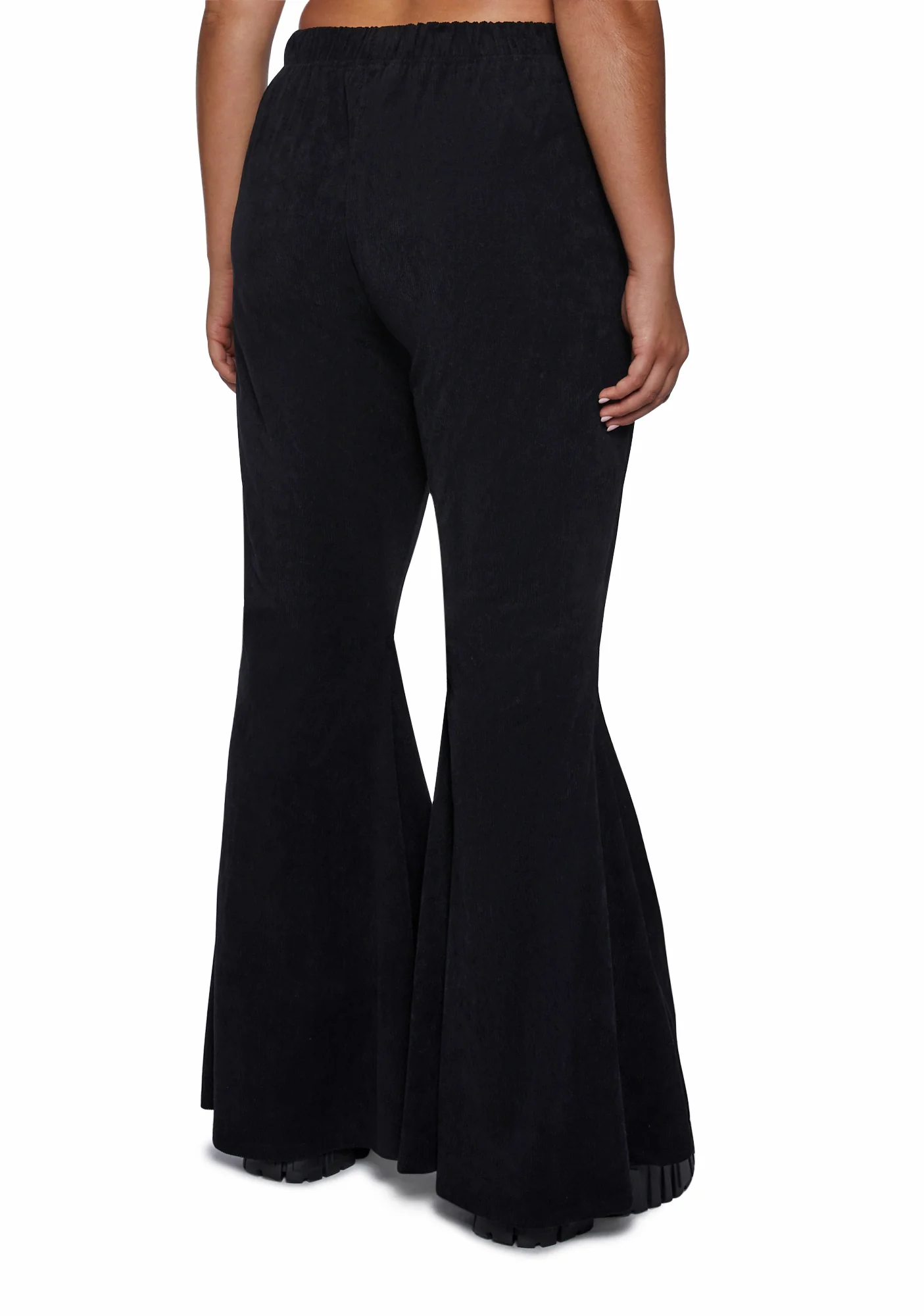 Plus Never Mind Flared Pants - Black - Image 4