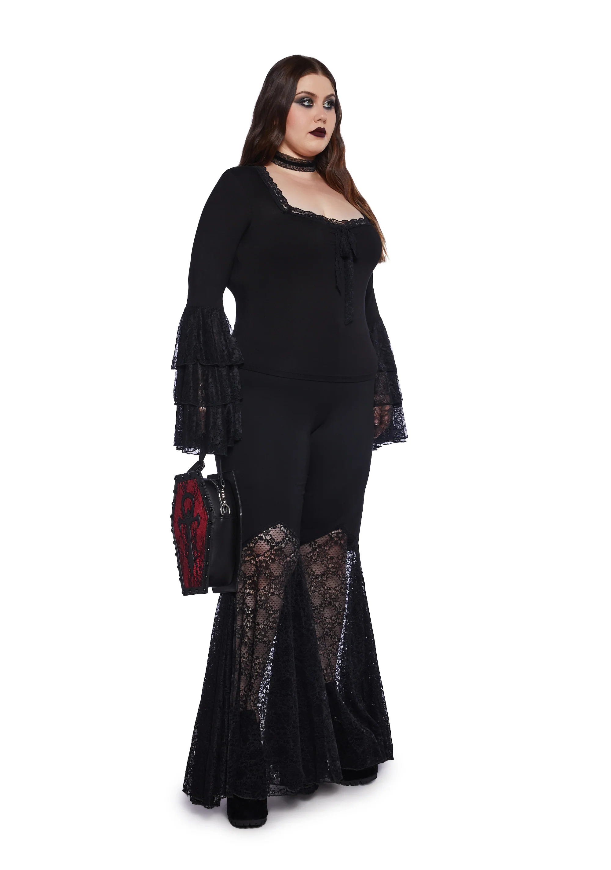 Plus Raven’s Embrace Bell Bottom Pants - Image 2