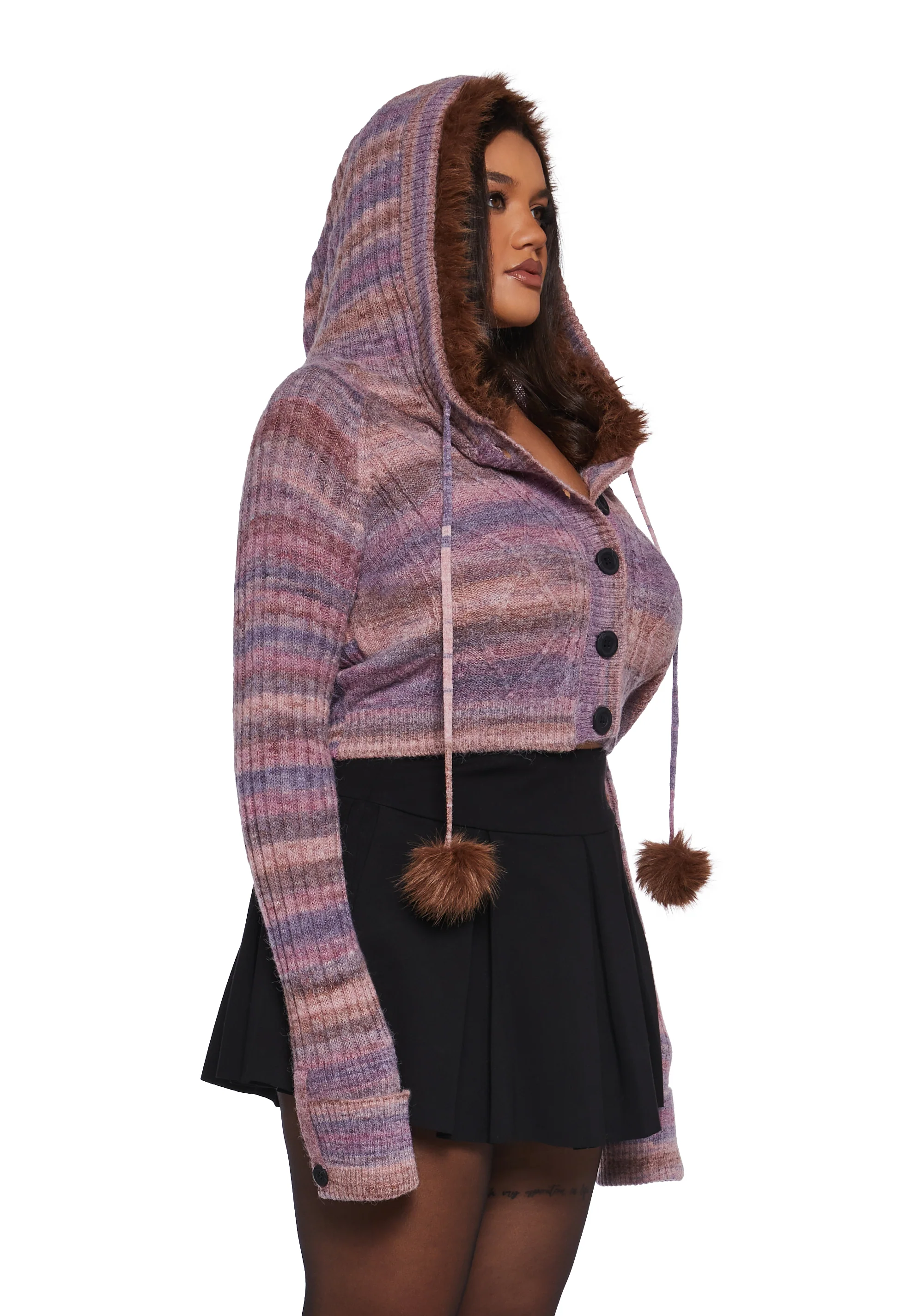 Plus Punky Pop Knit Cardigan - Image 3