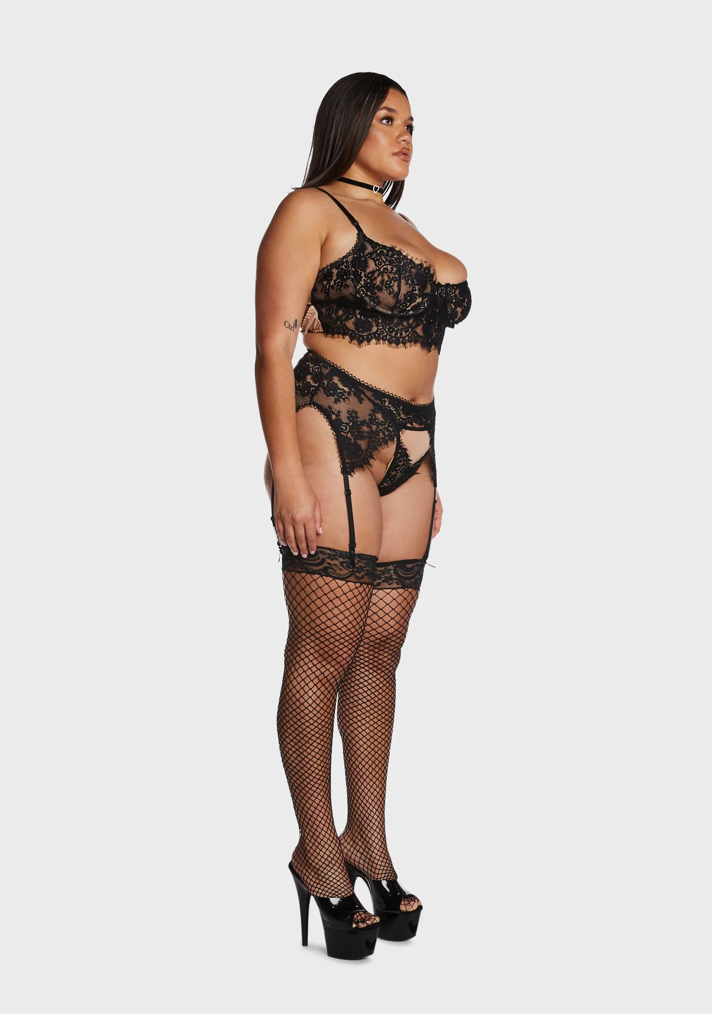 Plus Romance Is Dead Lingerie Set - Image 3