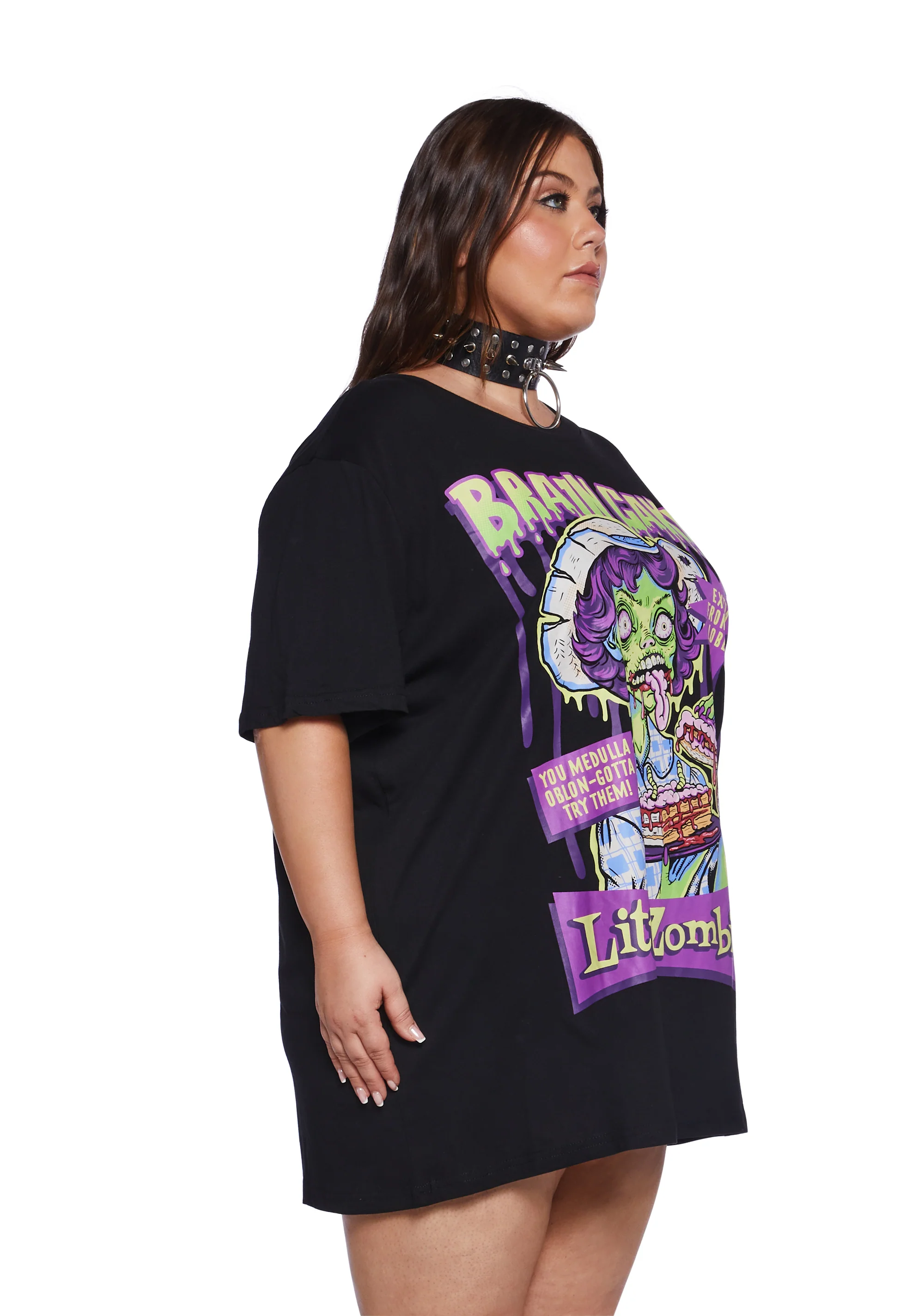 Plus Brain Food Glow In The Dark Graphic Tee - Image 3