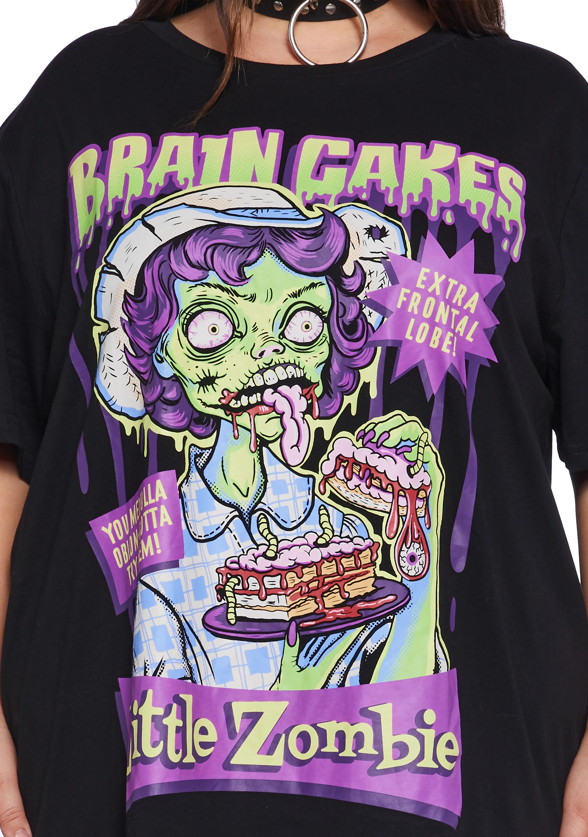 Plus Brain Food Glow In The Dark Graphic Tee - Image 5