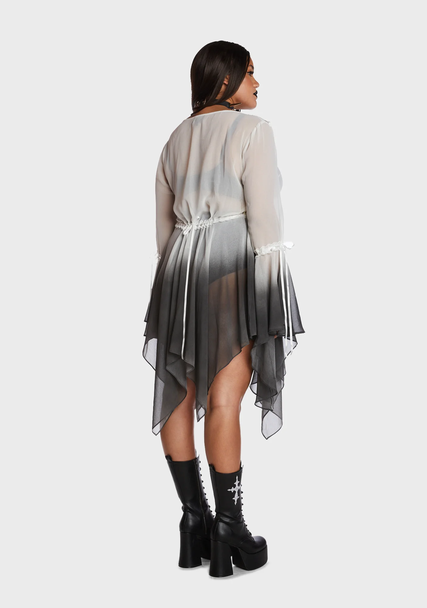 Plus Solemn Rebellion Midi Dress - Image 4