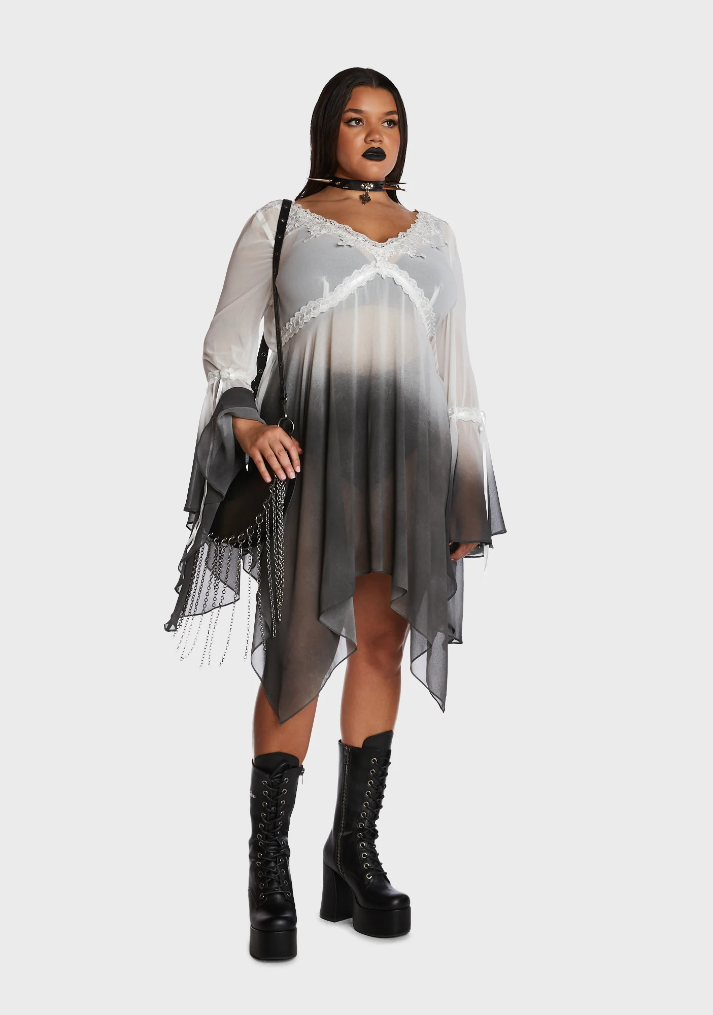 Plus Solemn Rebellion Midi Dress - Image 5