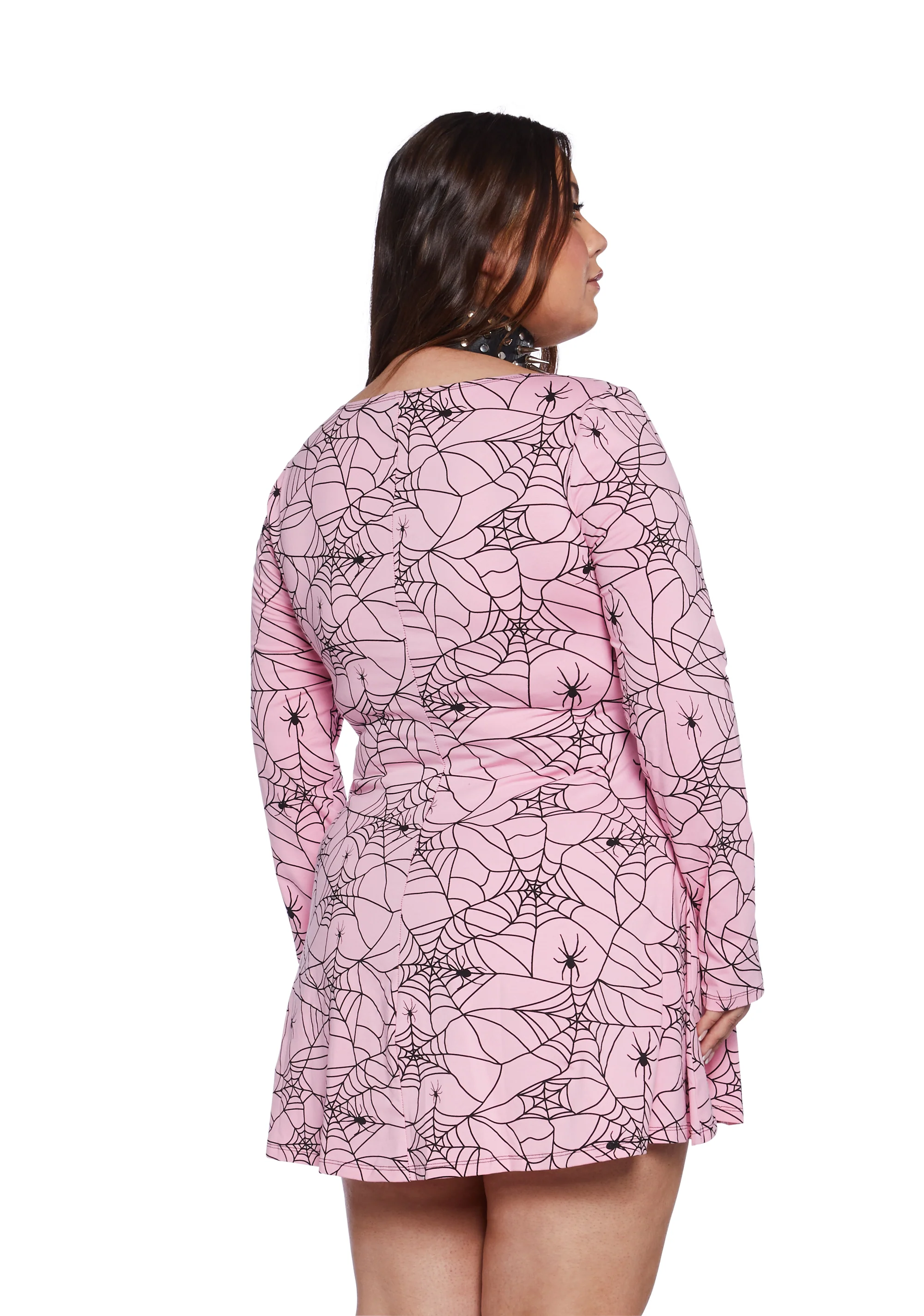 Plus Webbed Whimsy Mini Dress - Image 4